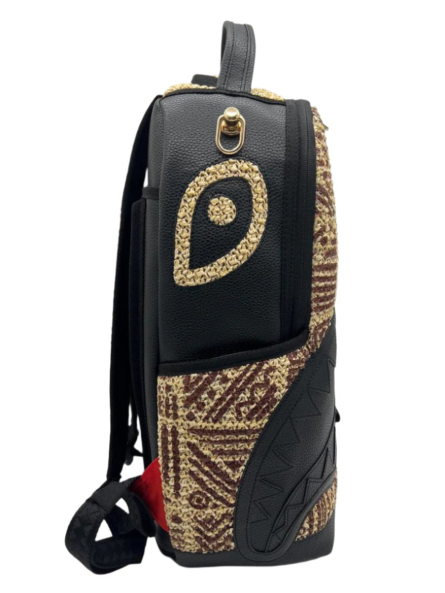 SPRAYGROUND - Ai Raffia Palm Shark DLXSV Backpack