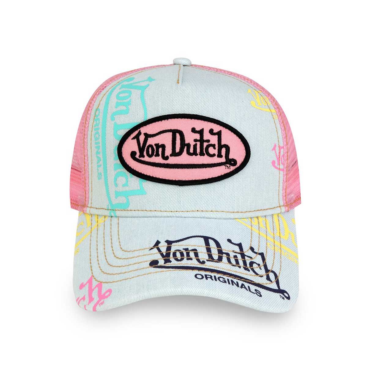 Von Dutch Denim Tagged Trucker Hat