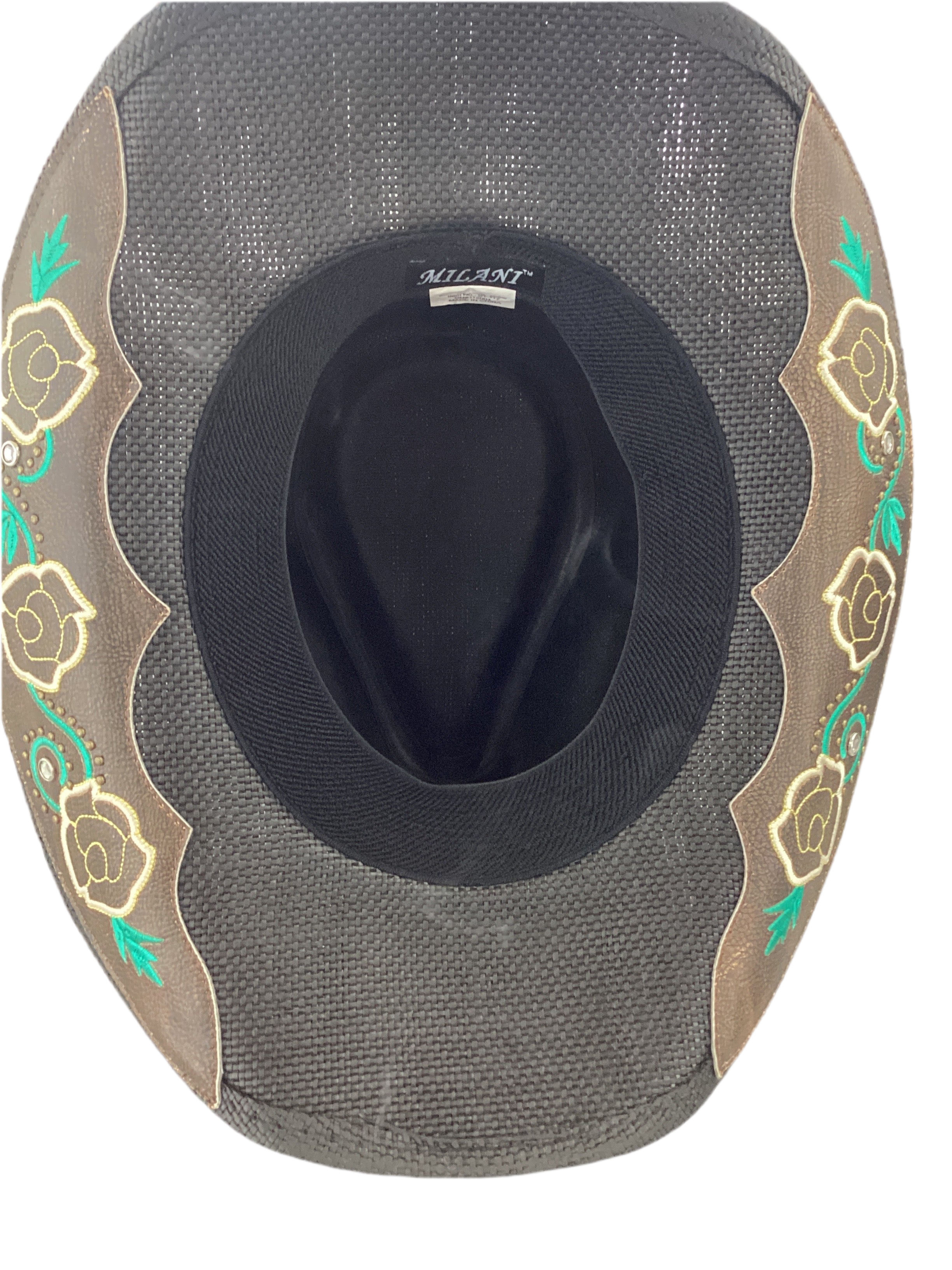 Western Cowboy Hat With Embroidered Butterfly Band