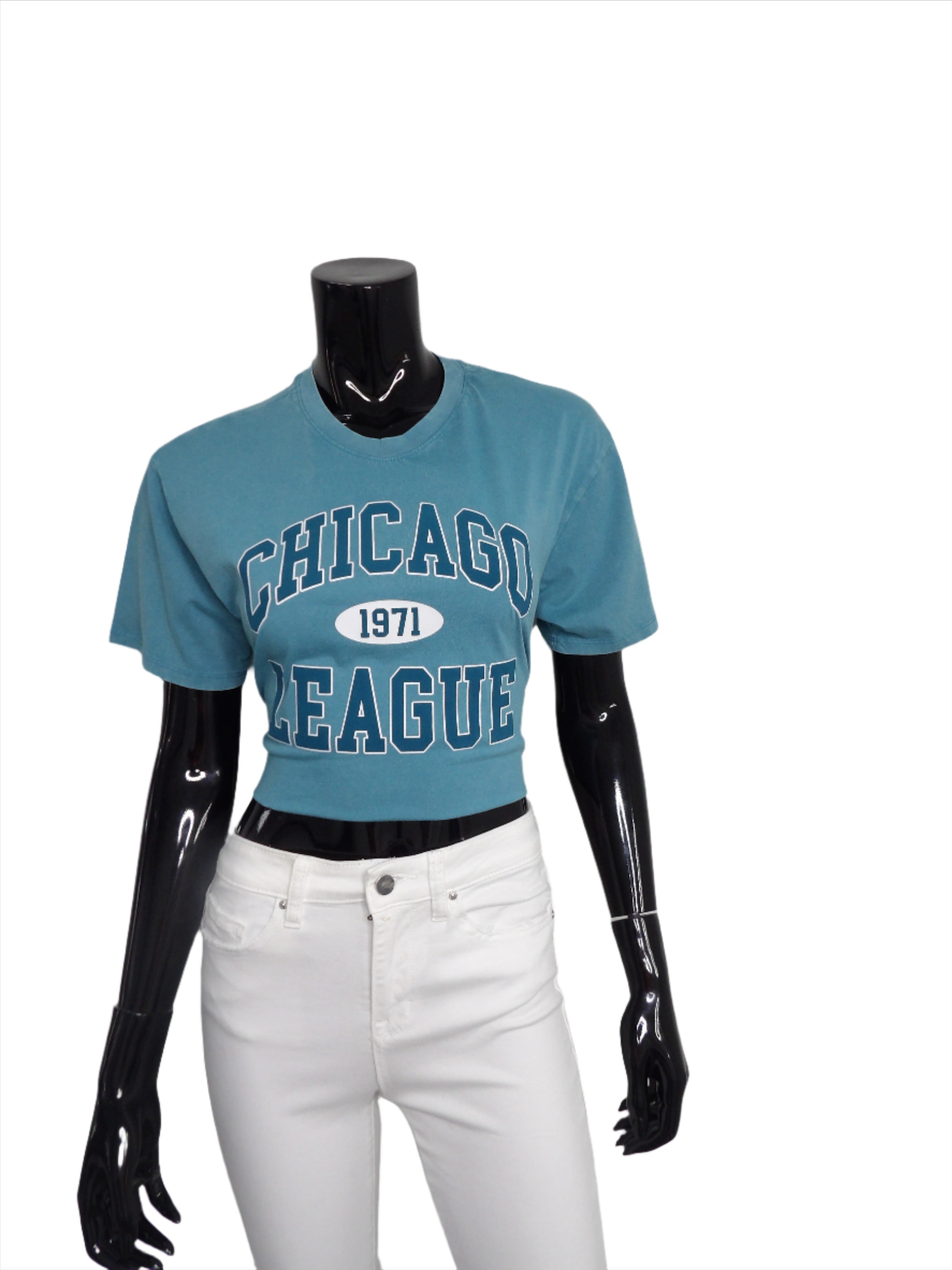 Chicago League Athletic Crop T-Shirt