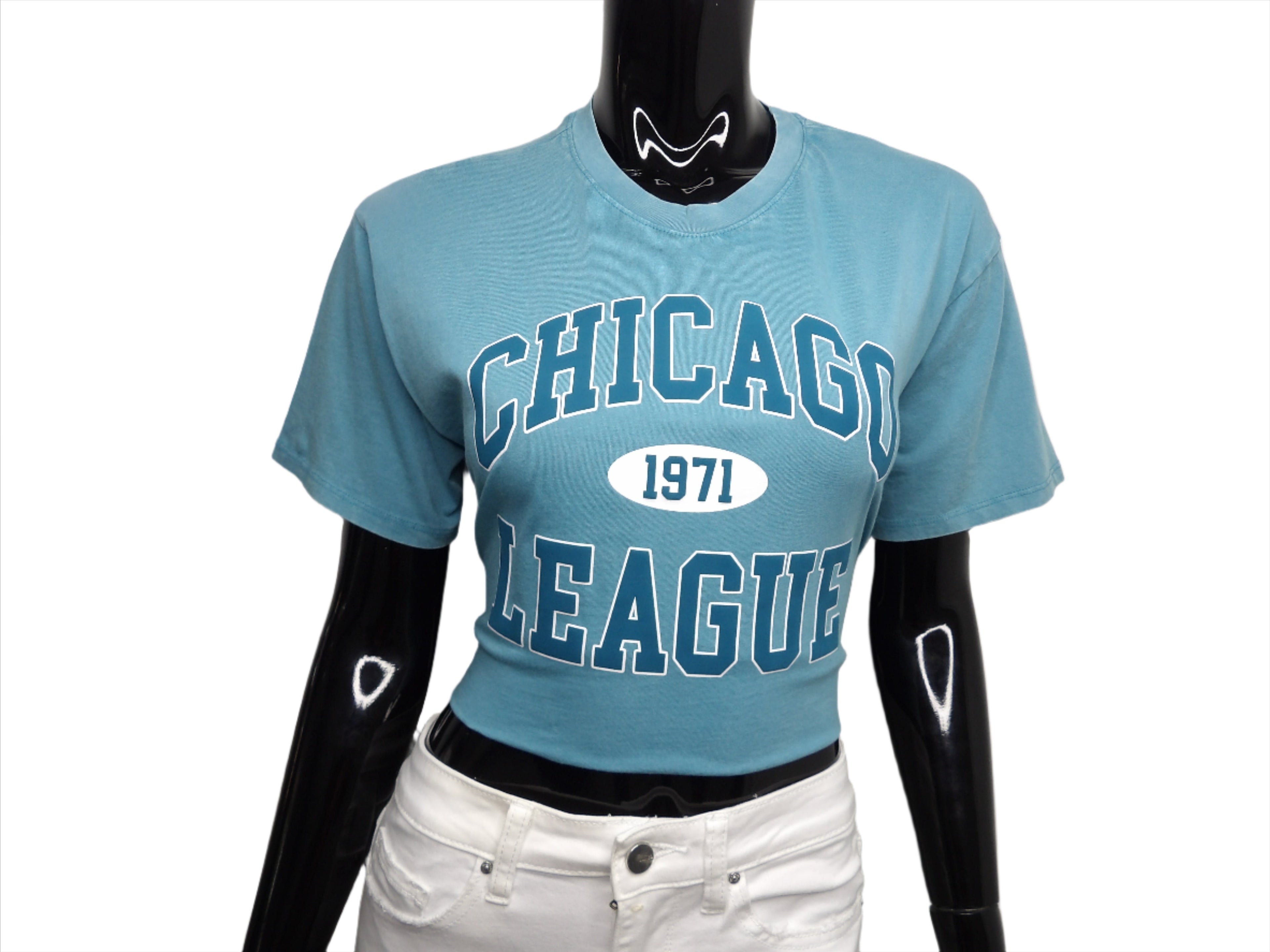 Chicago League Athletic Crop T-Shirt