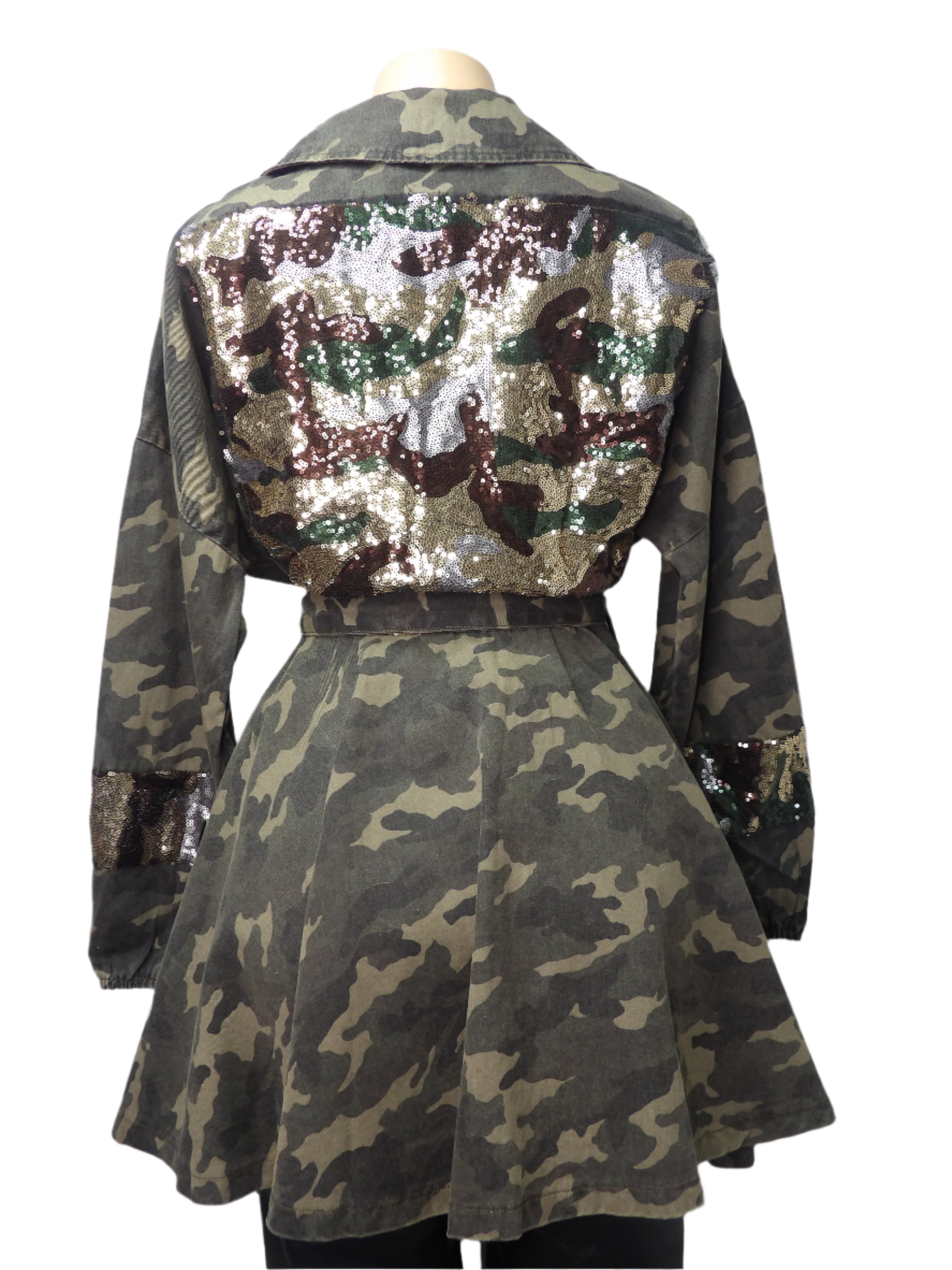 Bling Camo Swing Coat