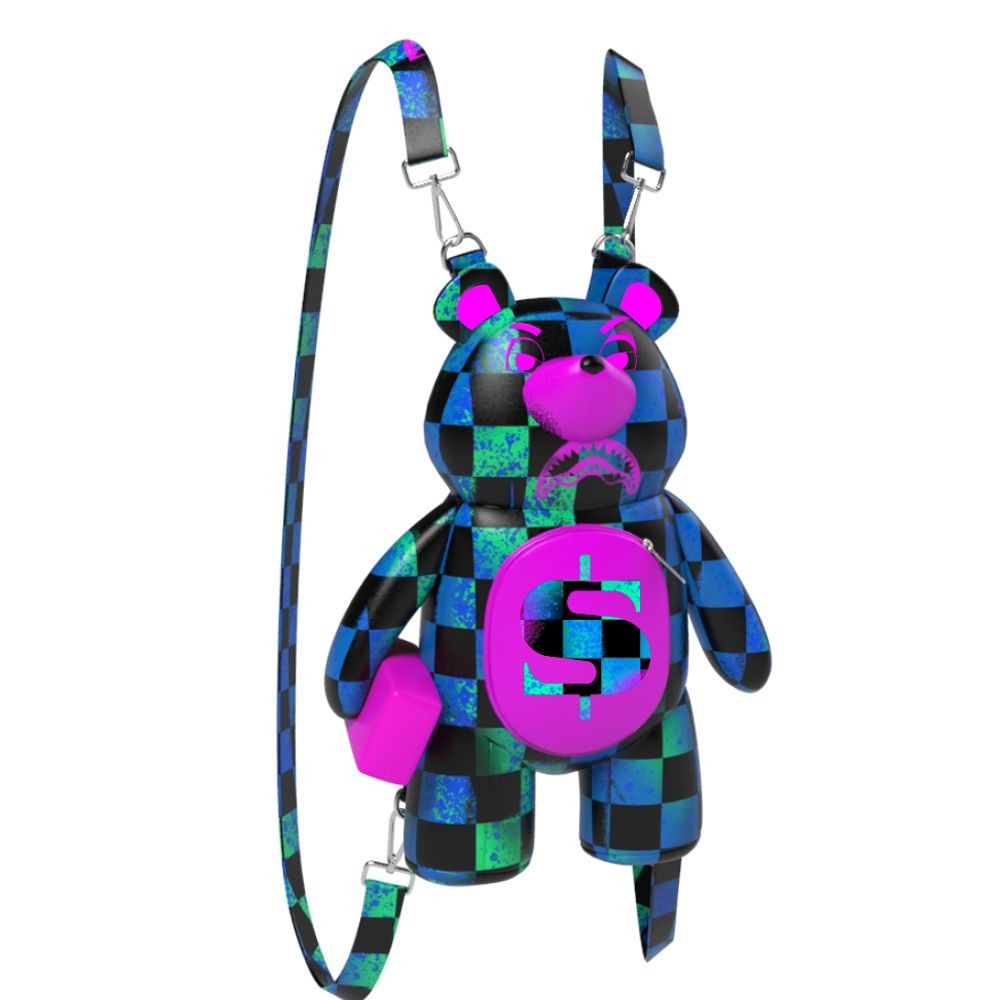 SPRAYGROUND - Long Nights Painting Mini Bear Cub Backpack
