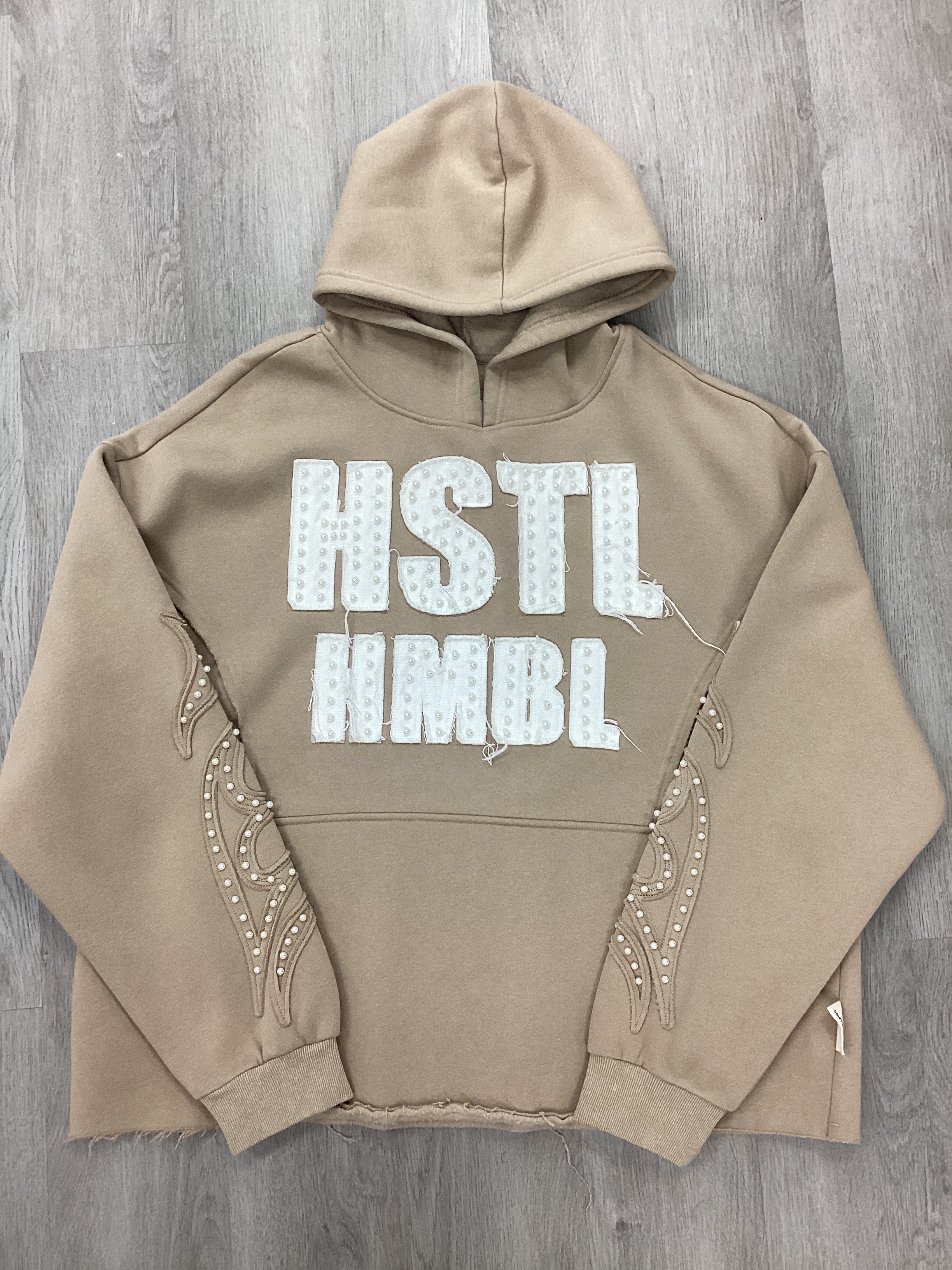 Hustle Humble Embellished Hoodie