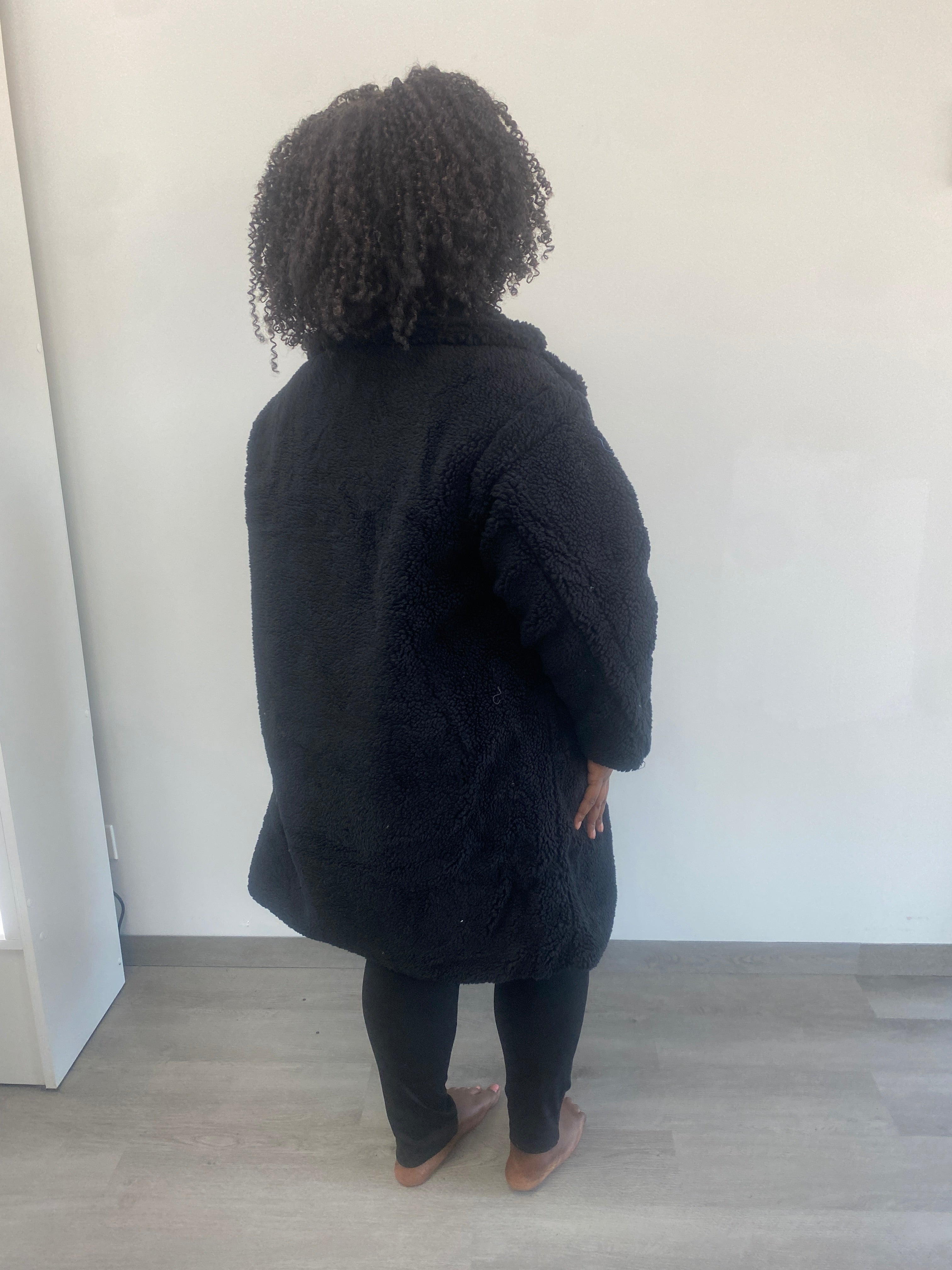 Teddy Bear Oversized Sherpa Trench Coat