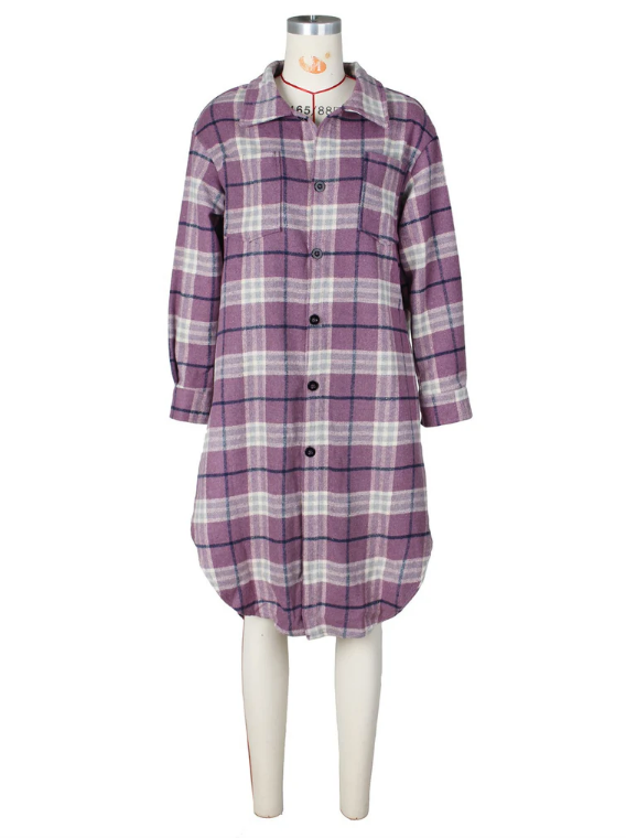 Long Sleeve Flannel Outerwear