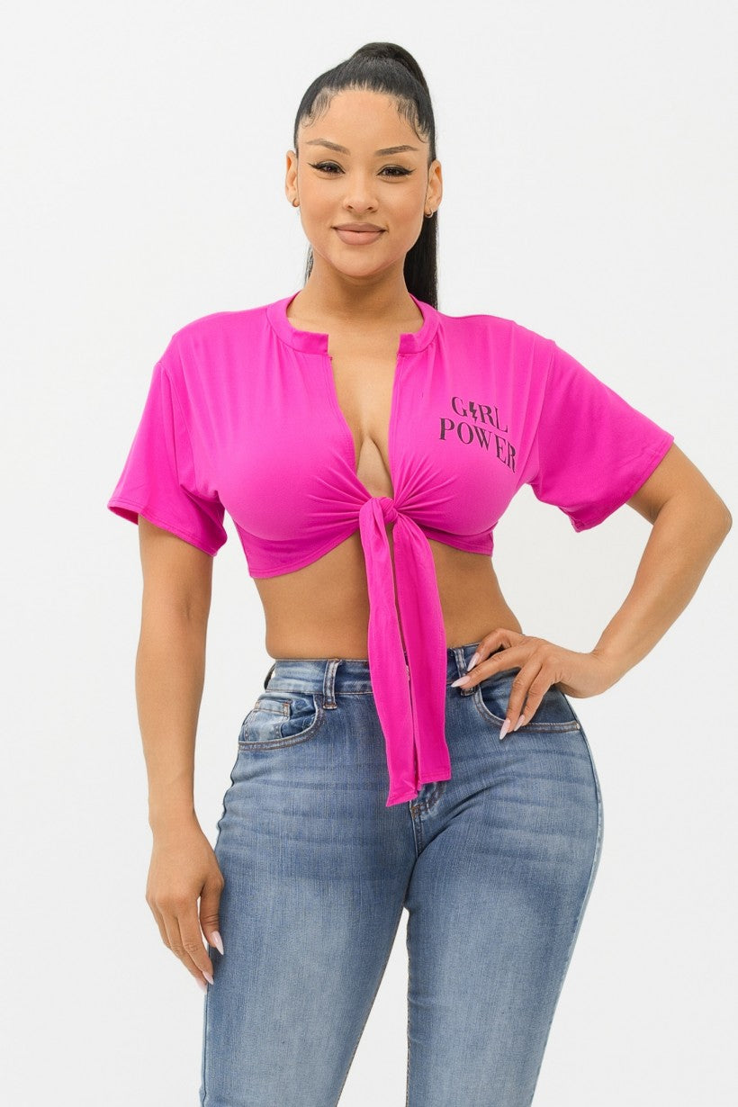 Girl Power Crop Top