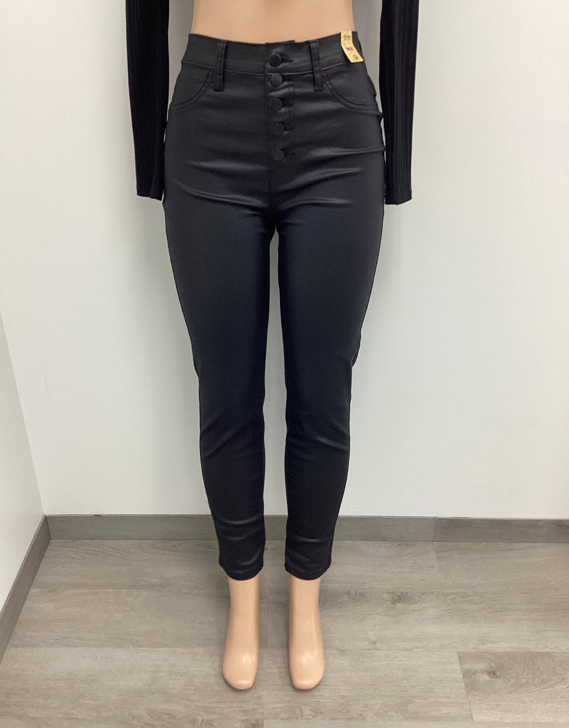Button Fly Fashion Liquid Denim Pants - Closet Space