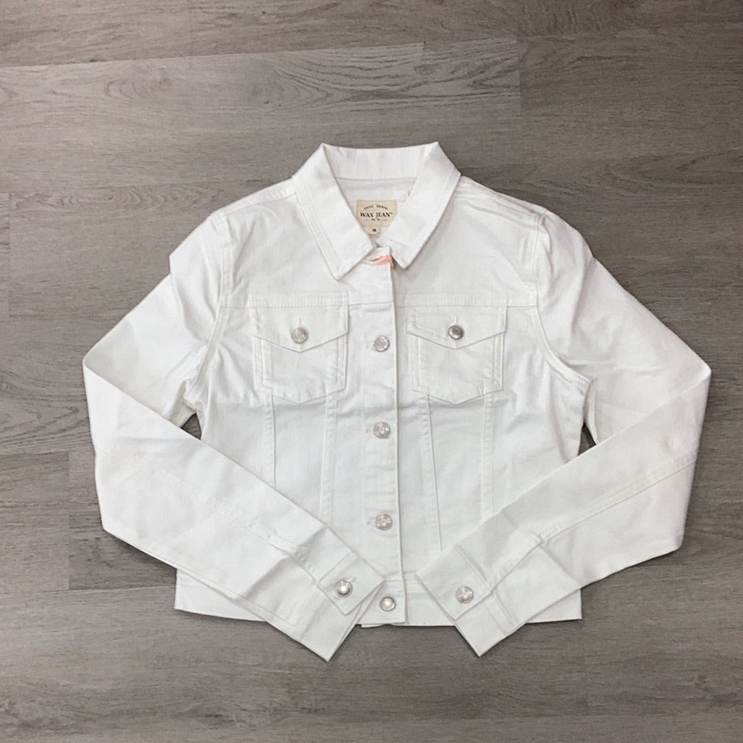 Simple White Jean Jacket - Closet Space