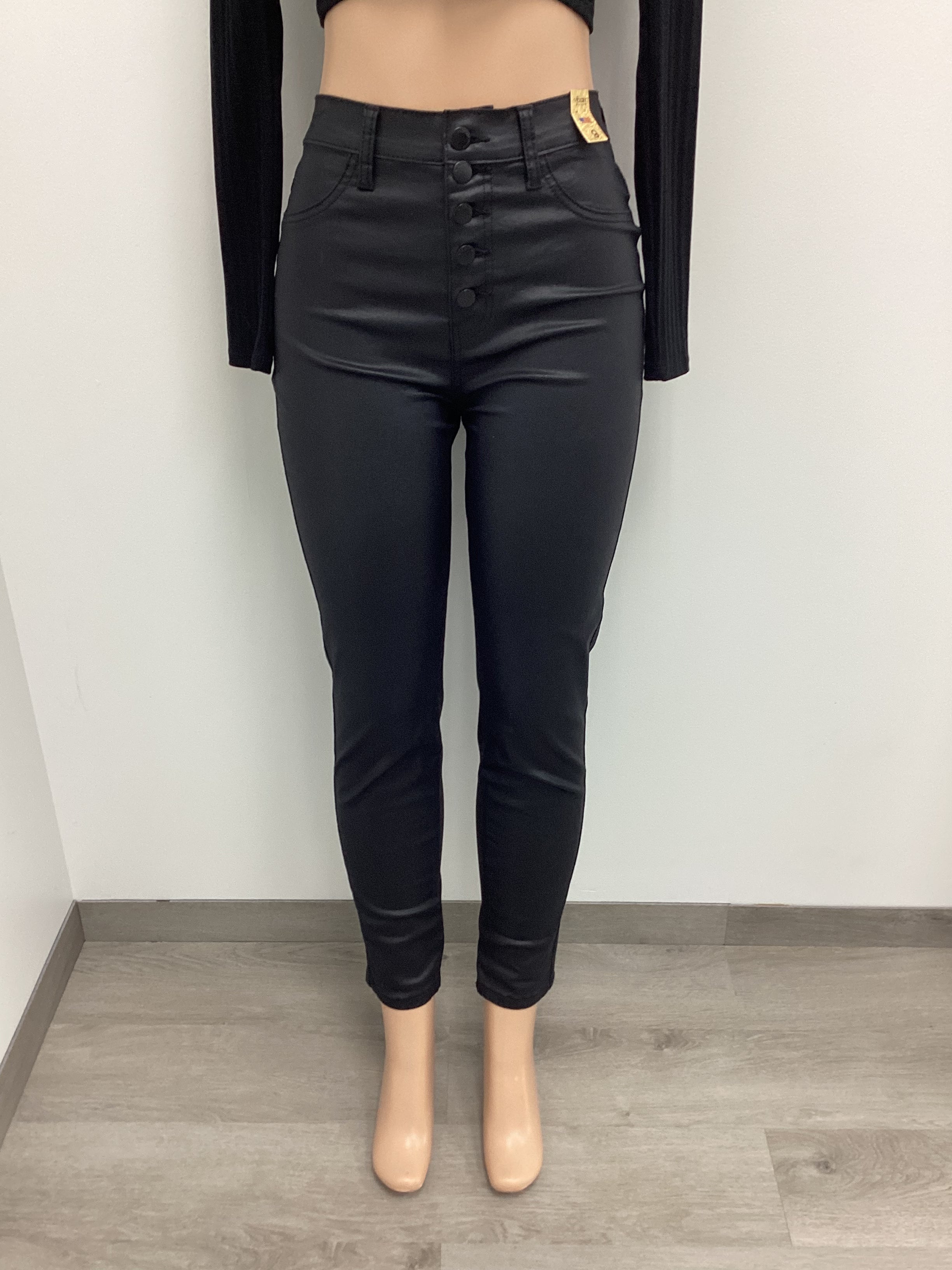 Button Fly Fashion Liquid Denim Pants - Closet Space