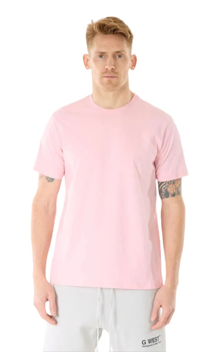 Mens Solid Crew Neck Tee
