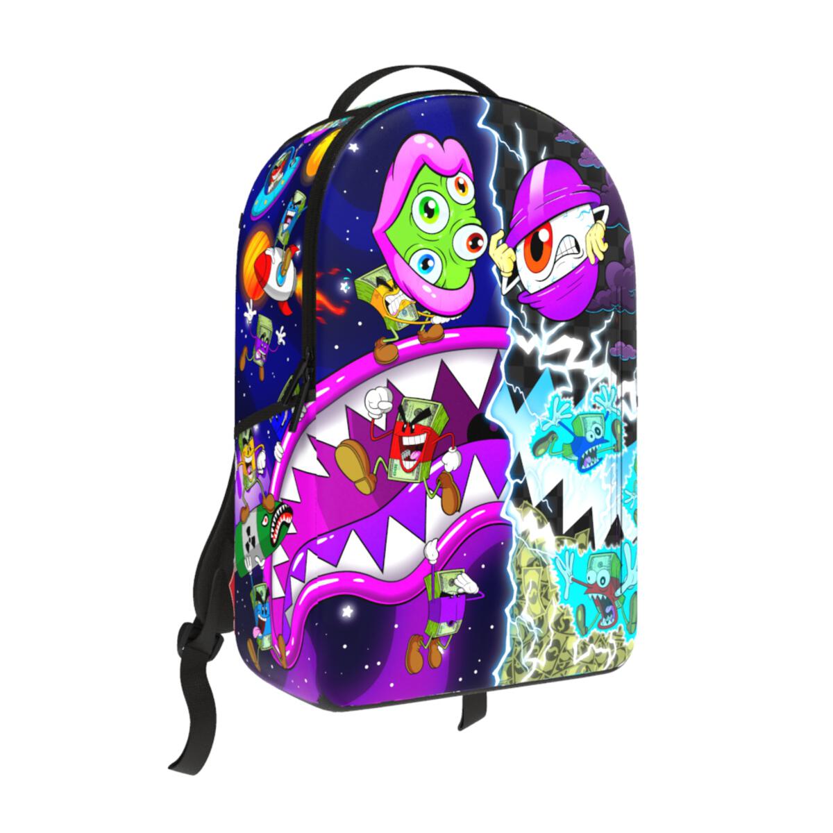 SPRAYGROUND - Split Money Boys Crazy Eyes DLX Backpack