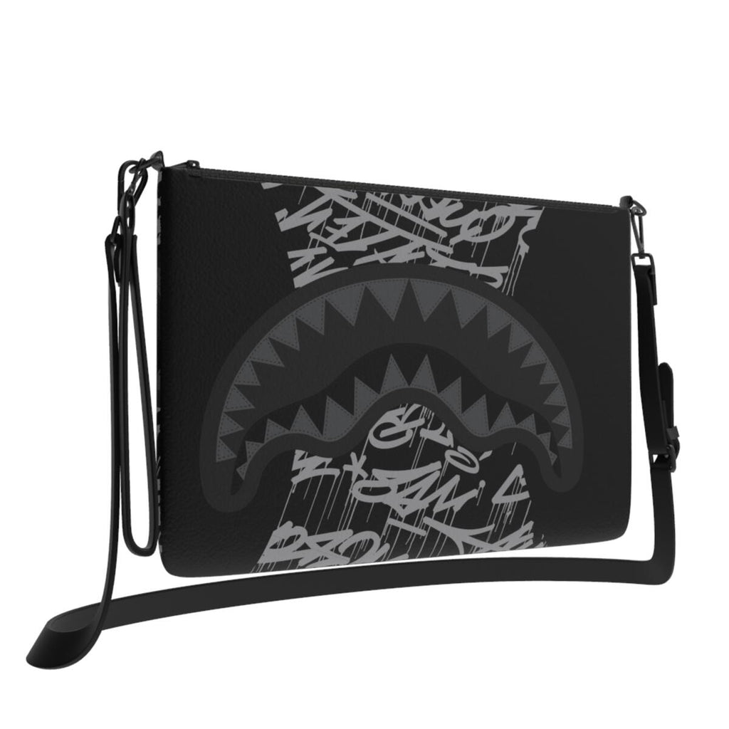 SPRAYGROUND - Midnight Raceway Graffiti Crossover Clutch W/ Shoulder Strap