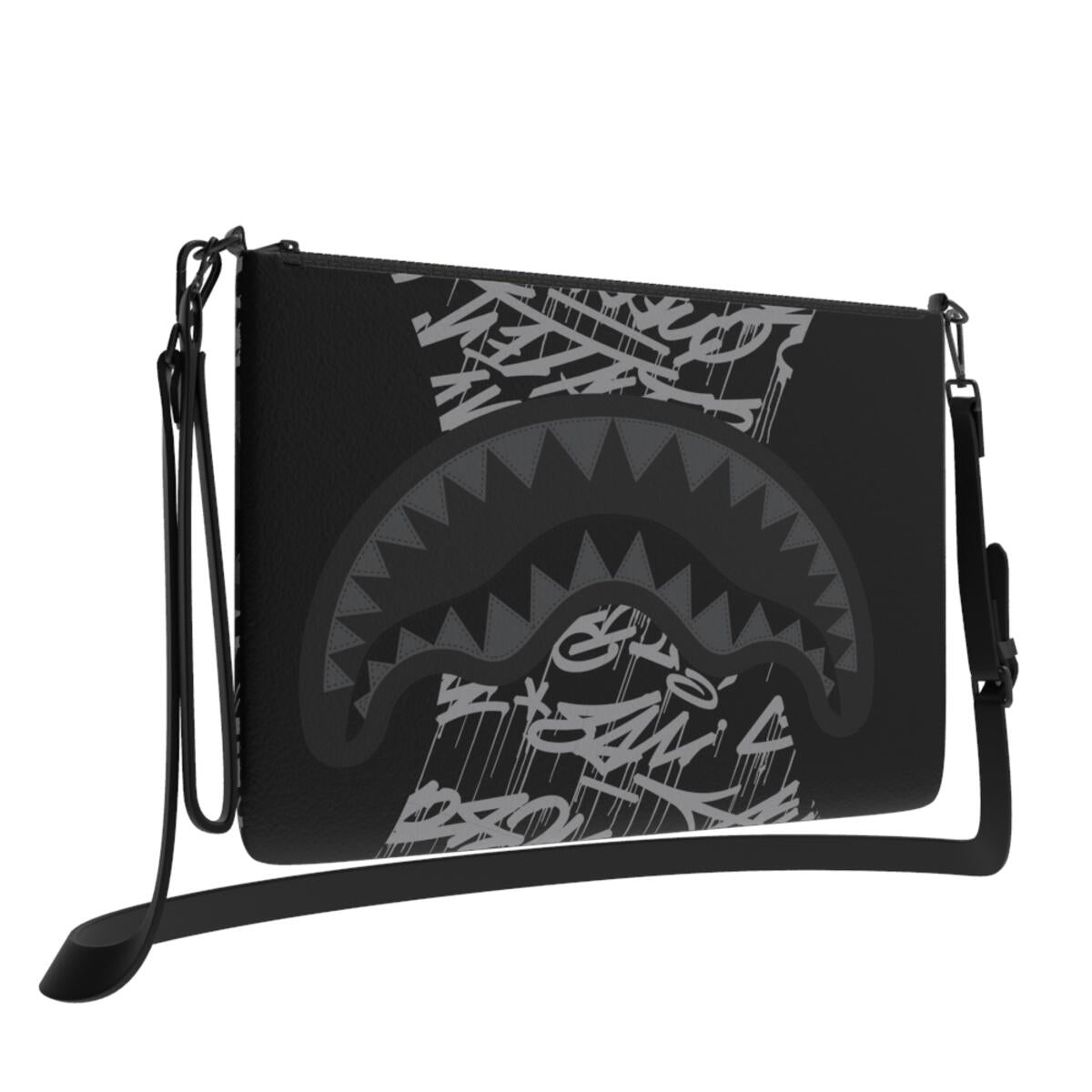 SPRAYGROUND - Midnight Raceway Graffiti Crossover Clutch W/ Shoulder Strap
