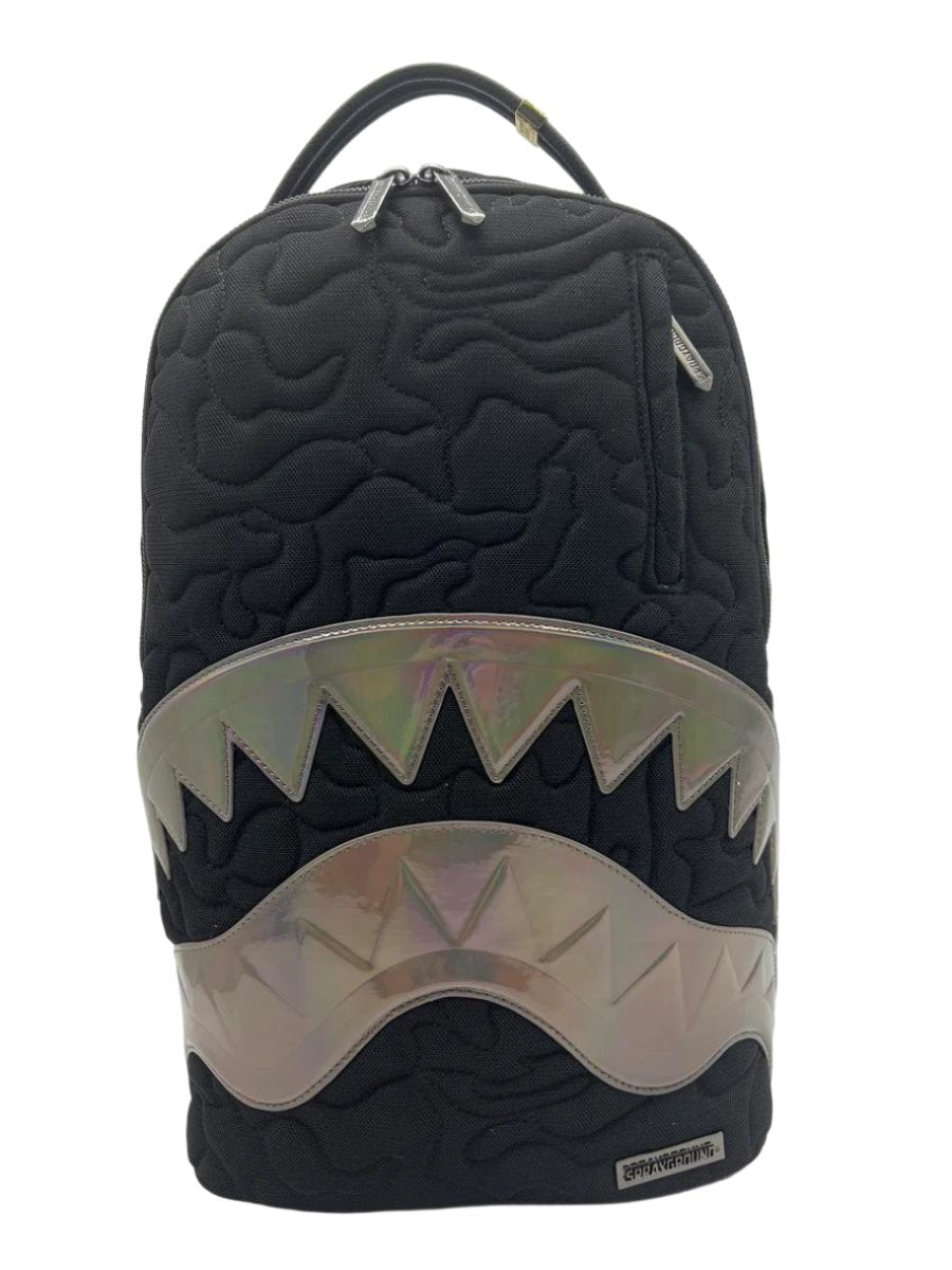 SPRAYGROUND - Black Quilted Irridescent DLXS Backack