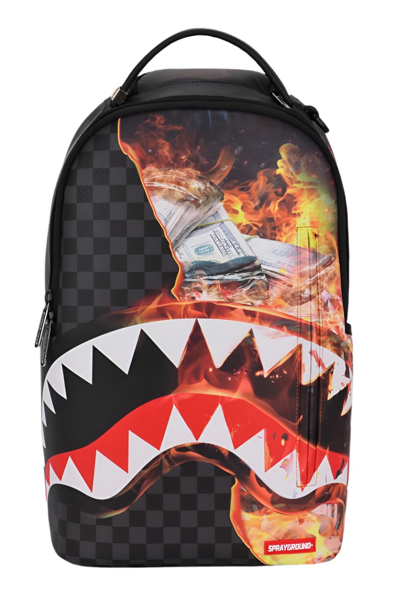 SPRAYGROUND - Shark Fire Check DLXSV Backpack