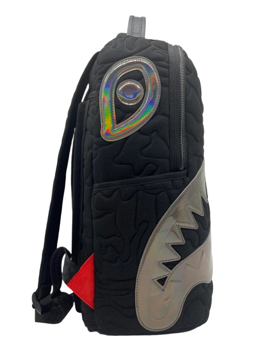 SPRAYGROUND - Black Quilted Irridescent DLXS Backack