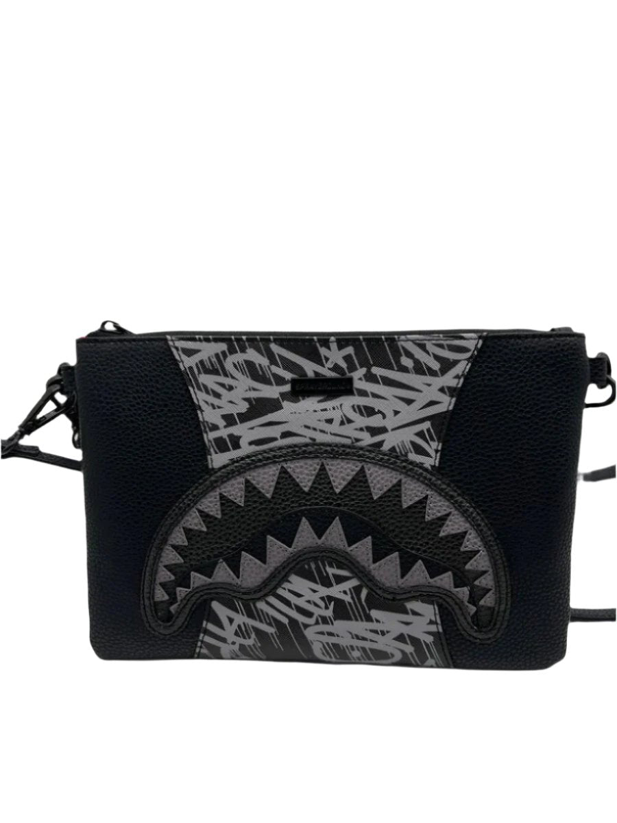 SPRAYGROUND - Midnight Raceway Graffiti Crossover Clutch W/ Shoulder Strap