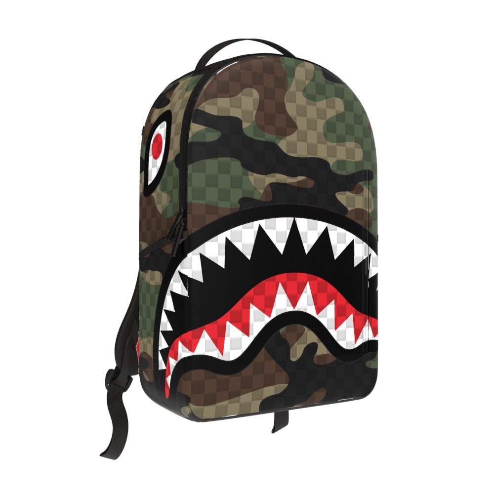 SPRAYGROUND - Woodland Camo Check DLXSV Backpack