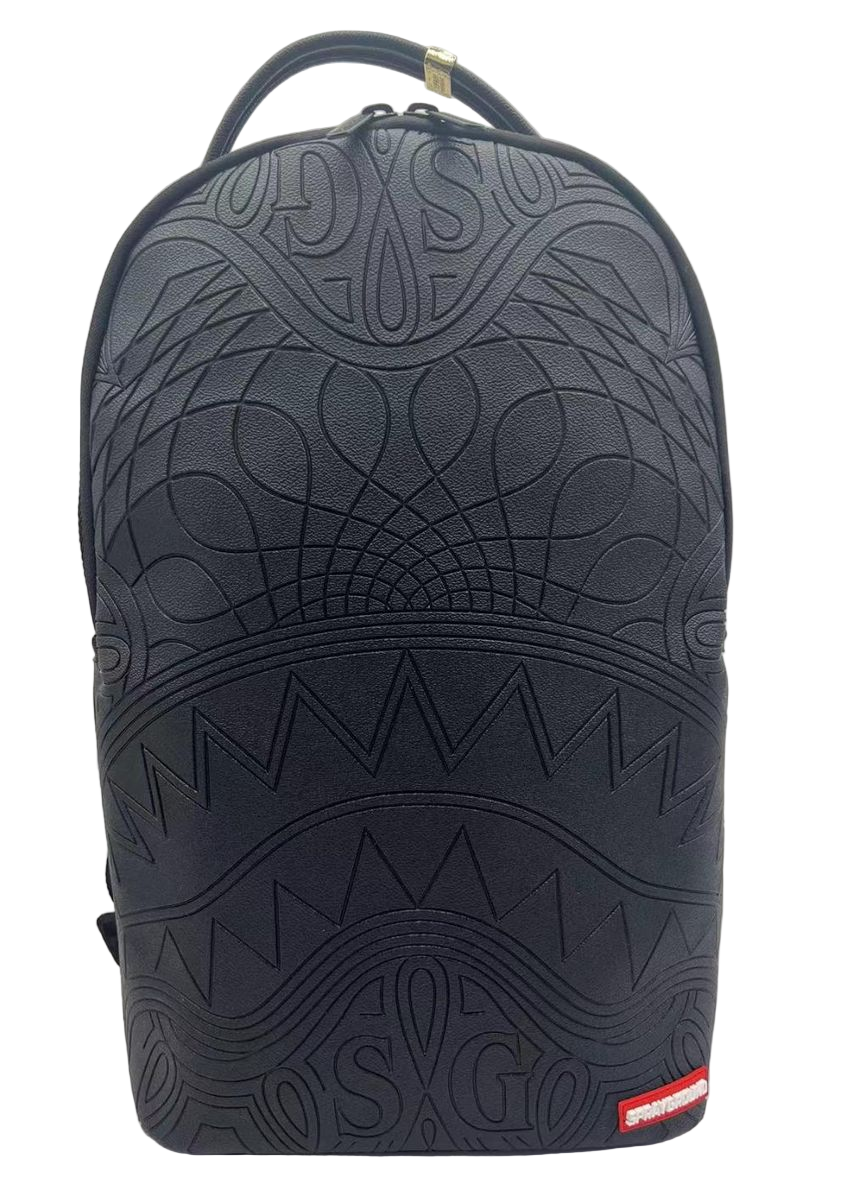 SPRAYGROUND - Tonal Monogram Emboss Shark DLX Backpack