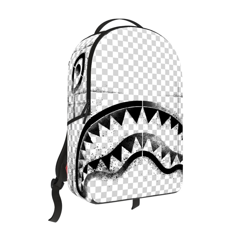 SPRAYGROUND - Black Stencil Shark DLXSV Backpack