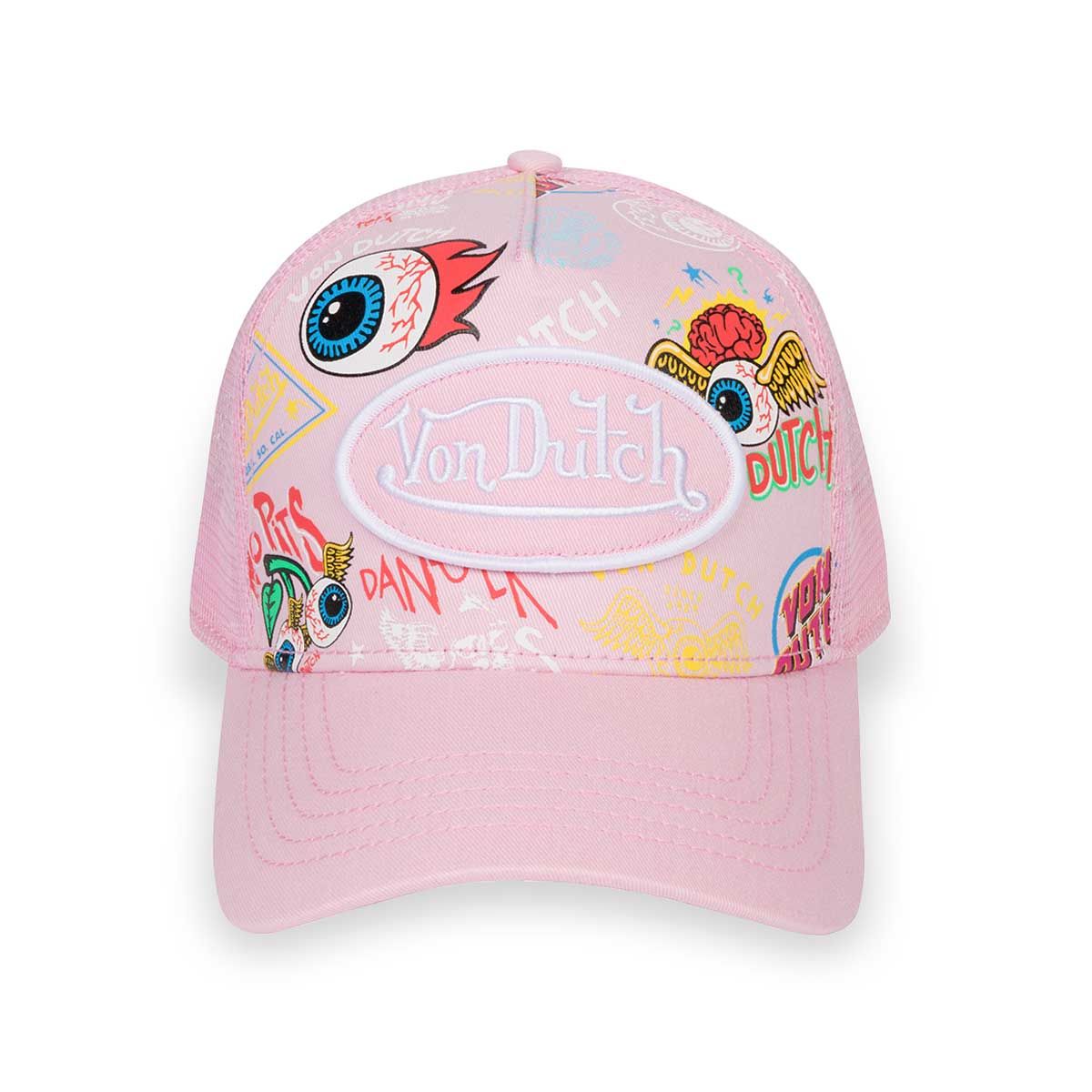 Von Dutch Multicolor Graphic Print Trucker Hat