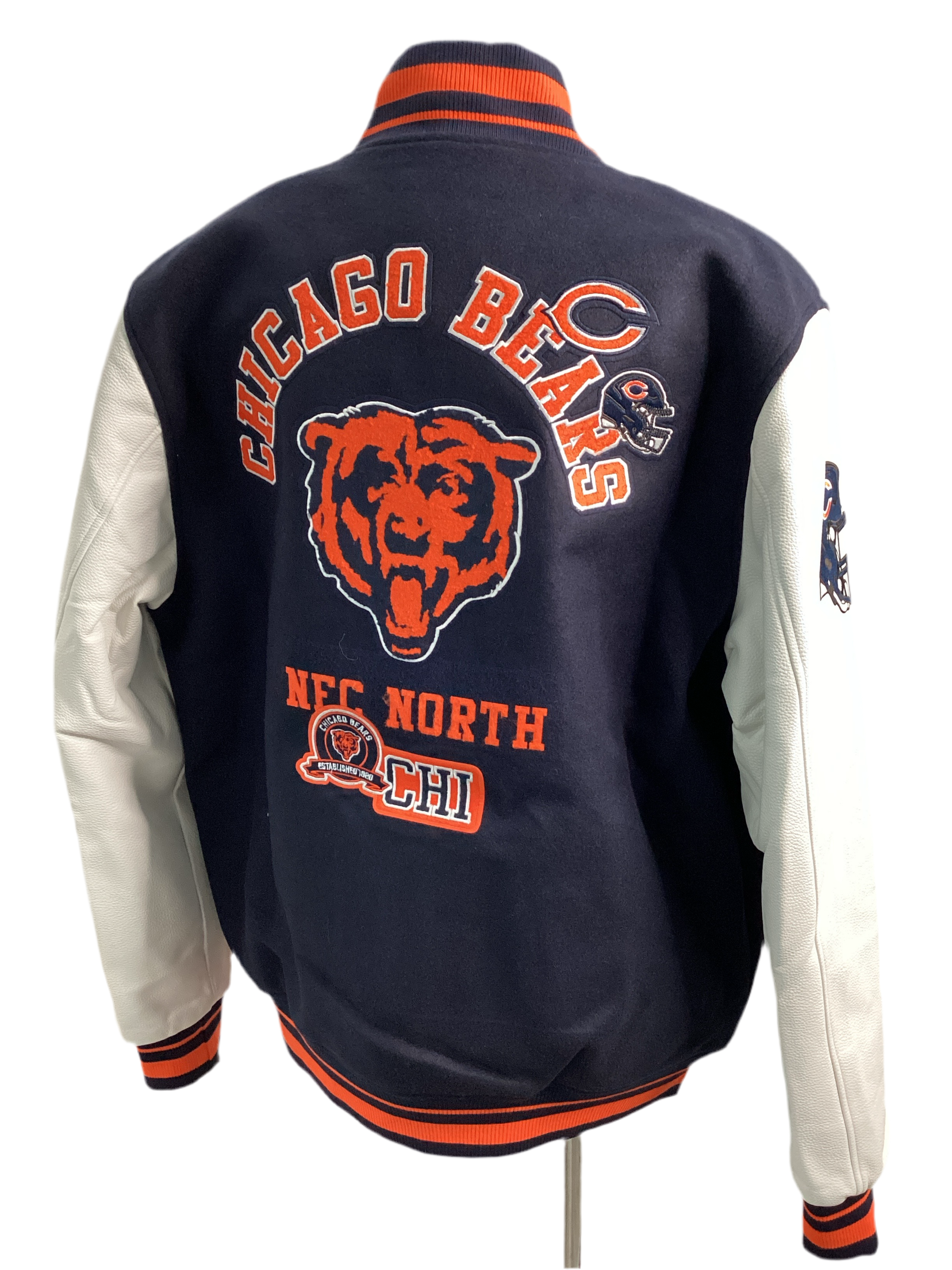 PRO-STANDARD Chicago Bears Area Code Rib Wool Varsity Coat