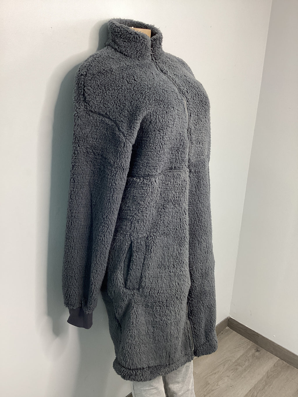 Casual Morning High-Neck Sherpa Jacket - Closet Space