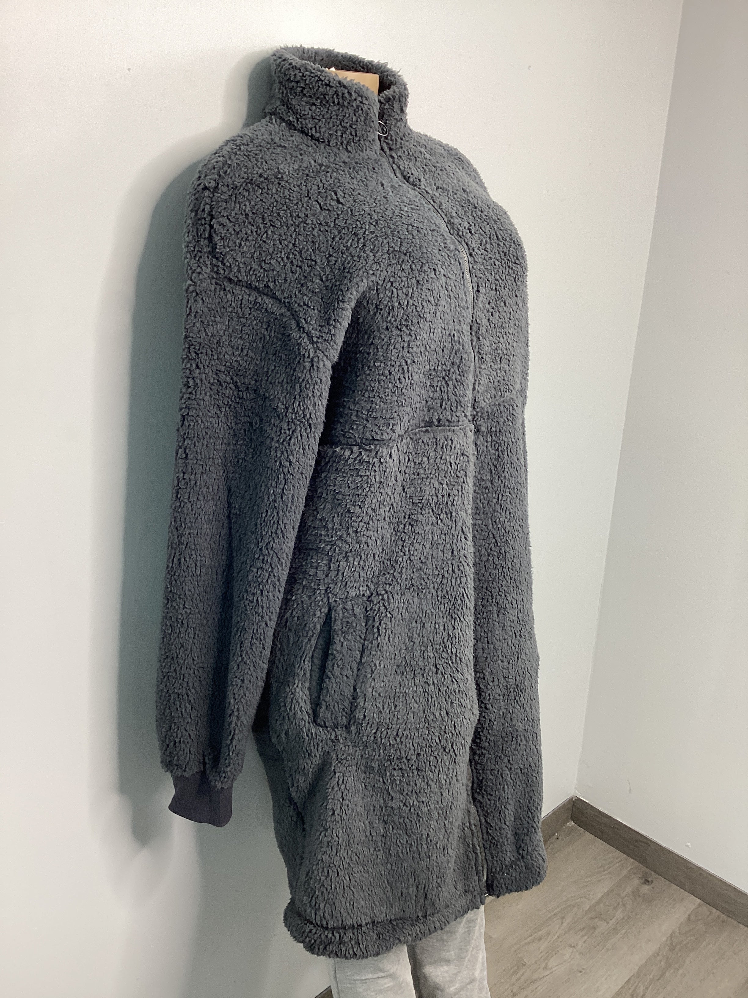 Casual Morning High-Neck Sherpa Jacket - Closet Space