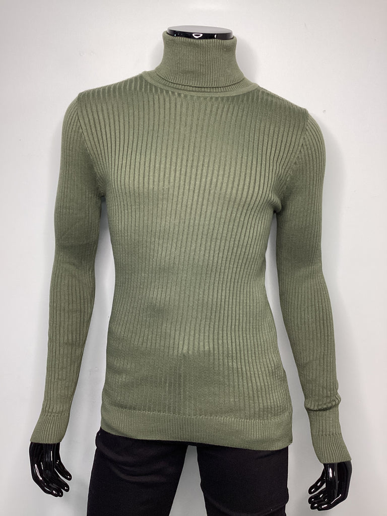 Solid Slim-Fit Turtleneck - Closet Space