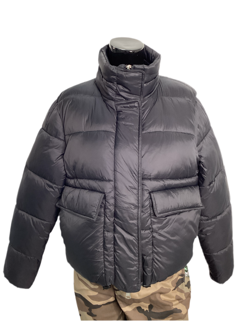 Cropped Quilted Puffer Jacket