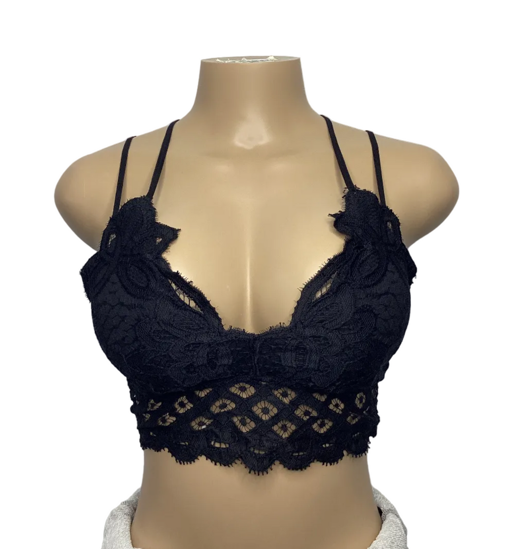 Curvy - Scalloped Lace Cami Bralette