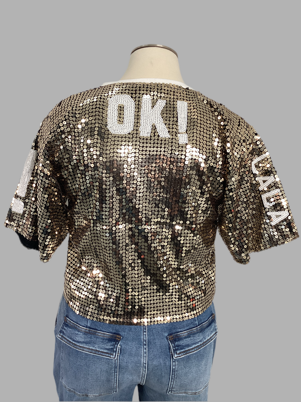 90'S Sequin Crop Top