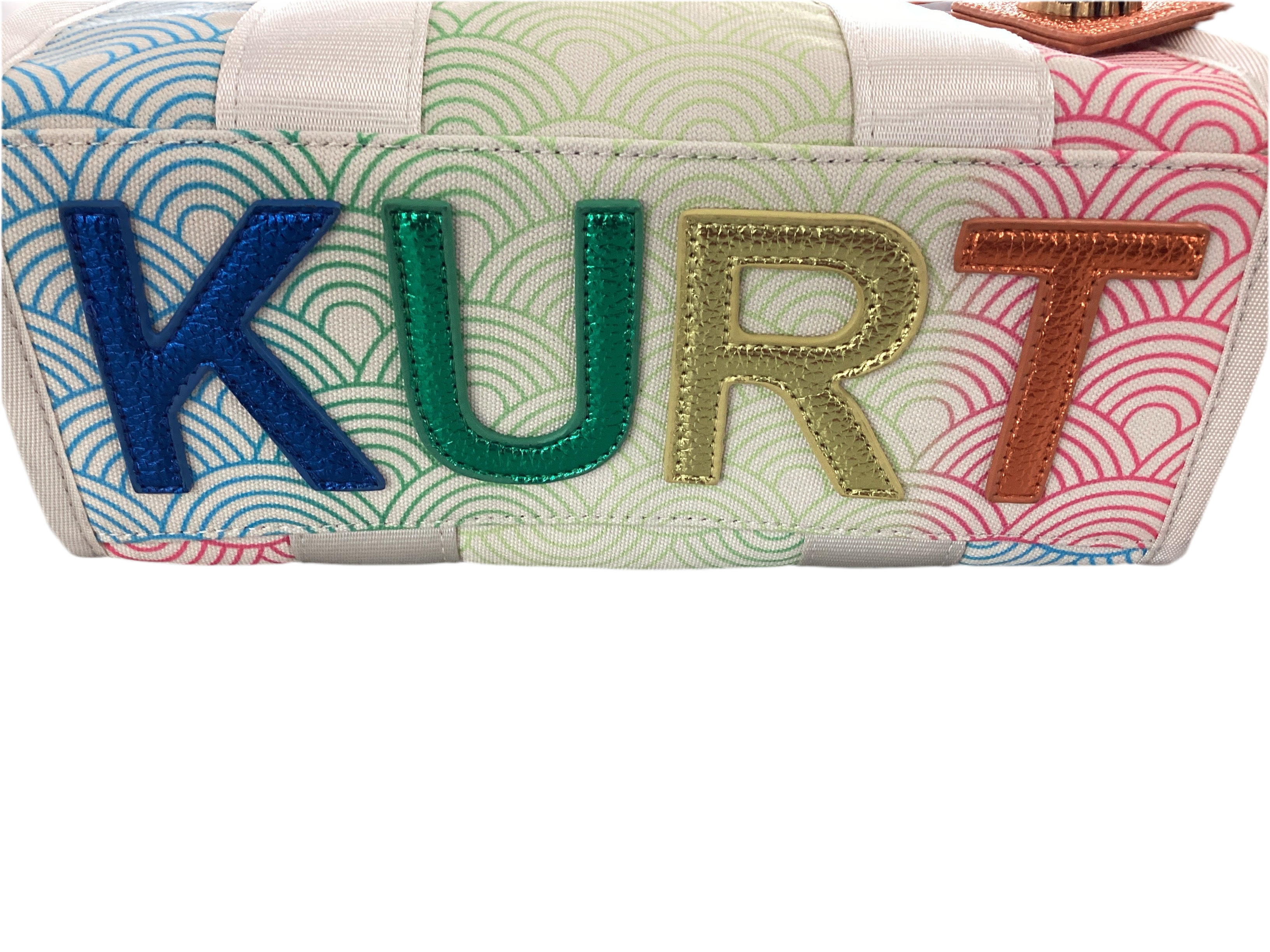 Multi-Color Wave Pattern Tote Bag