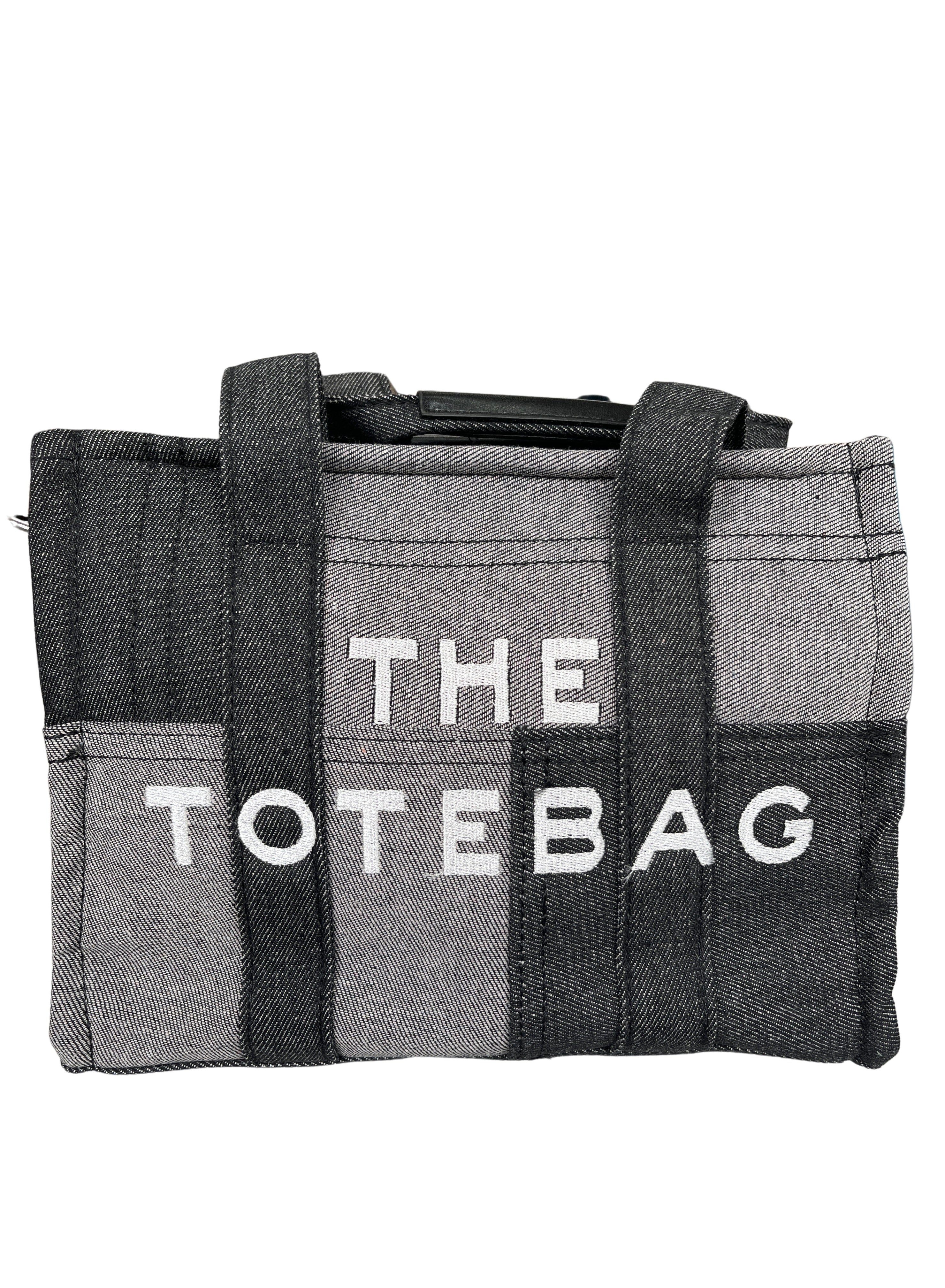 THE TOTE BAG Denim Patchwork Crossbody Handbag - Closet Space