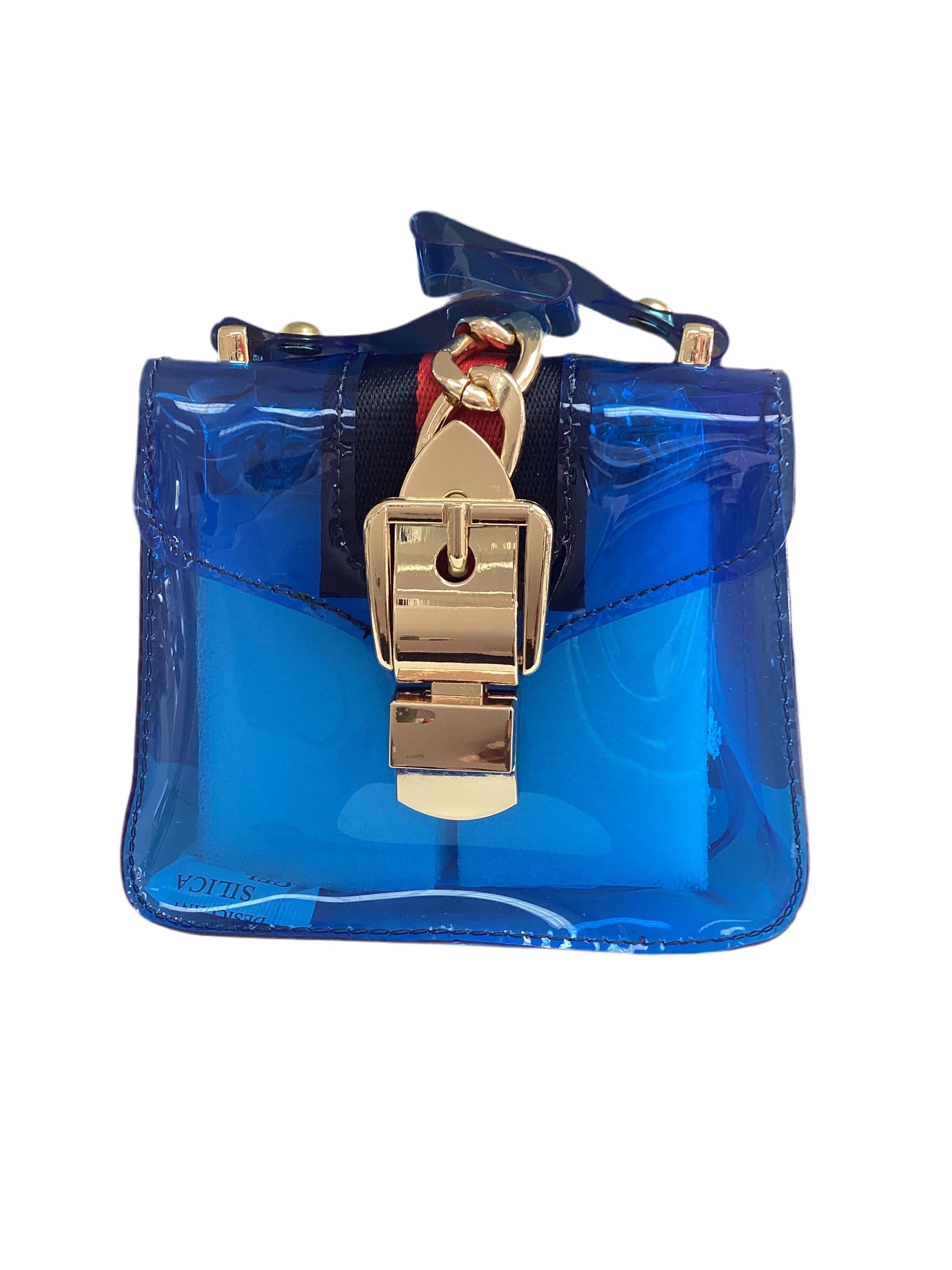 Mini Jelly Chain Lock Crossbody Bag