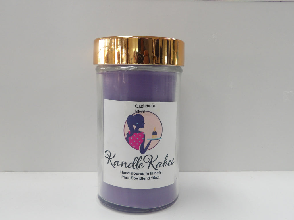 Cashmere Plum Tall Soy Candle - Closet Space