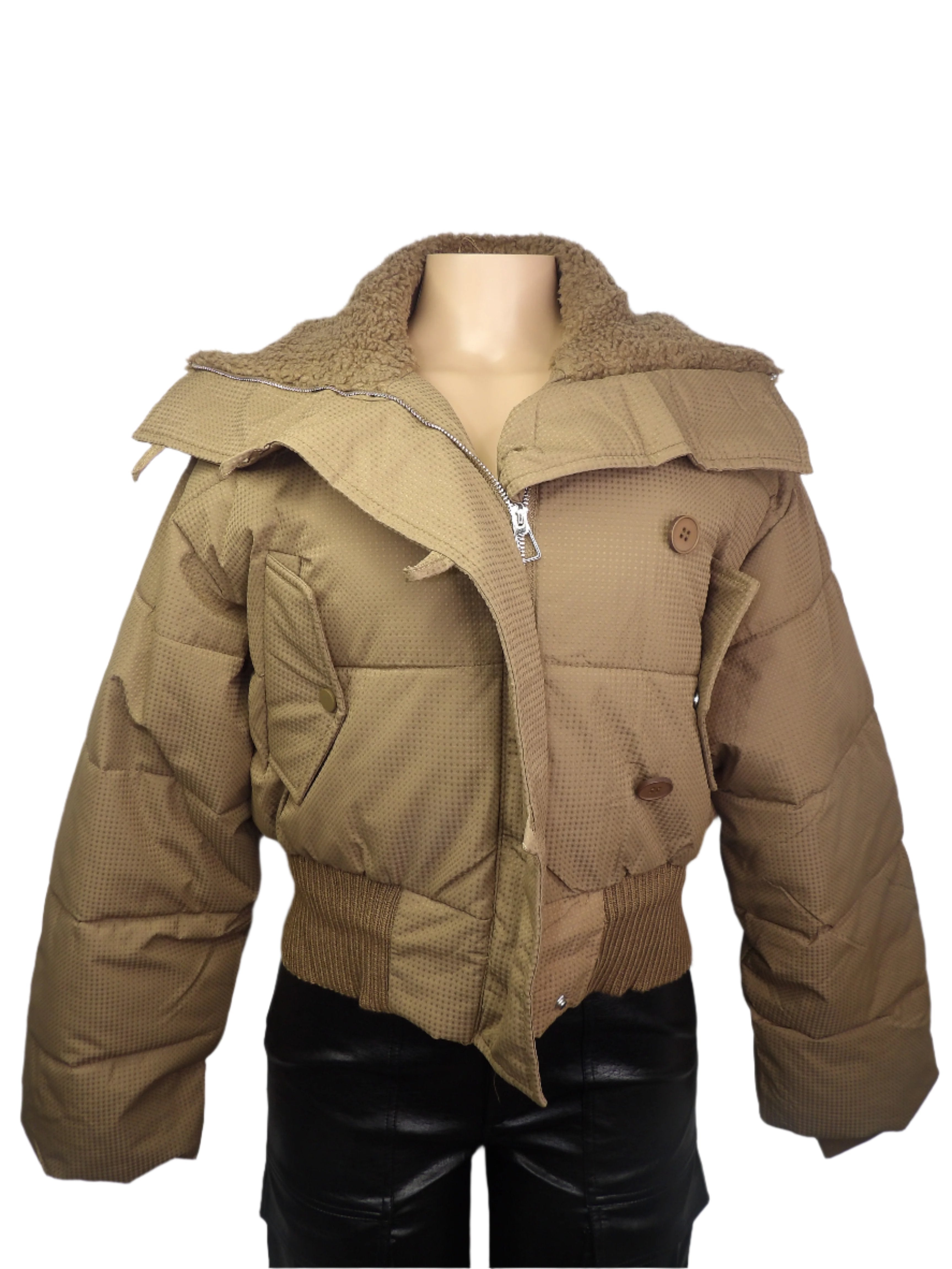 Cropped Puffer Jacket