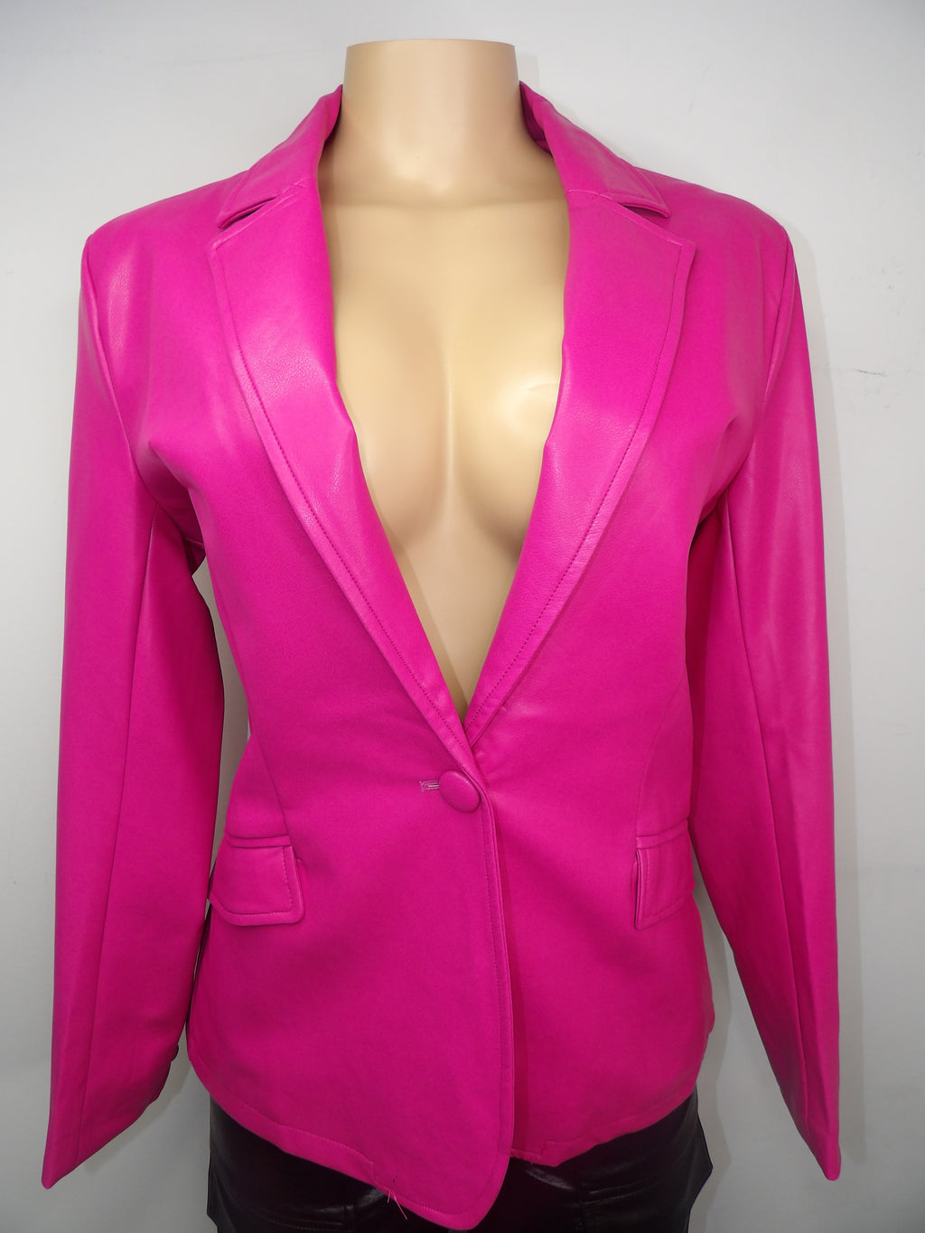 FATE - Faux Leather Blazer