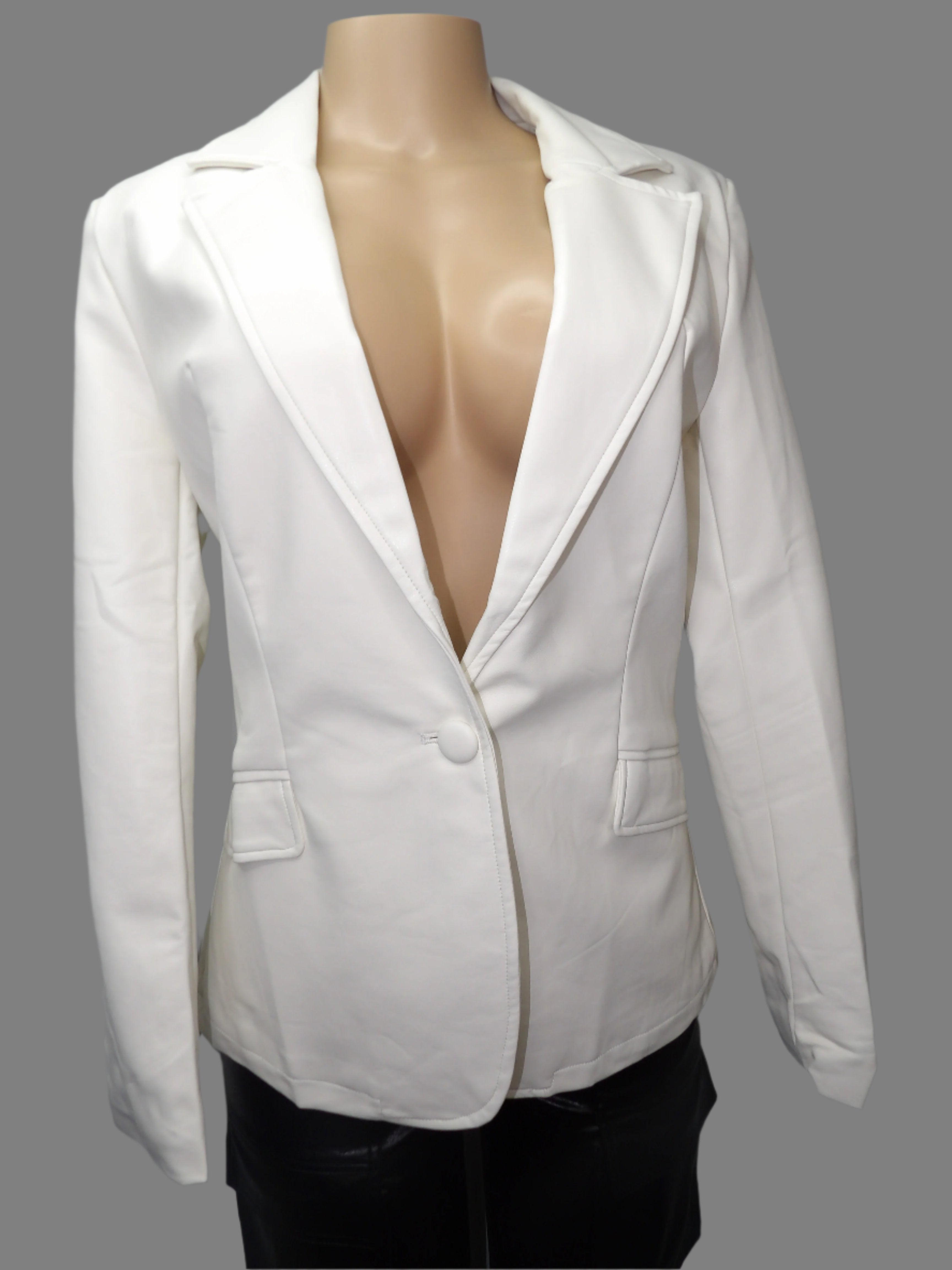 FATE - Faux Leather Blazer