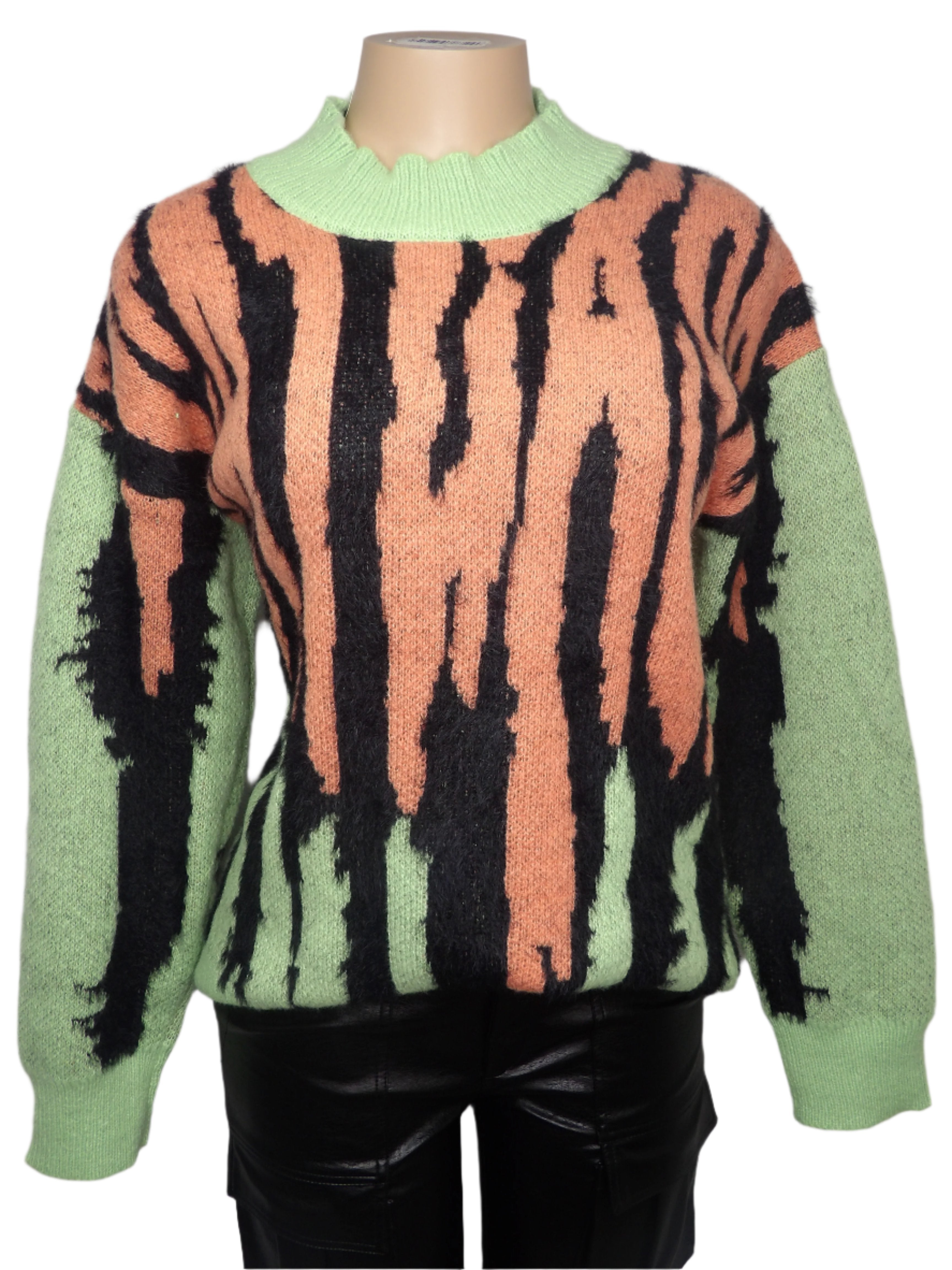 Tiger Stripes Knit Sweater