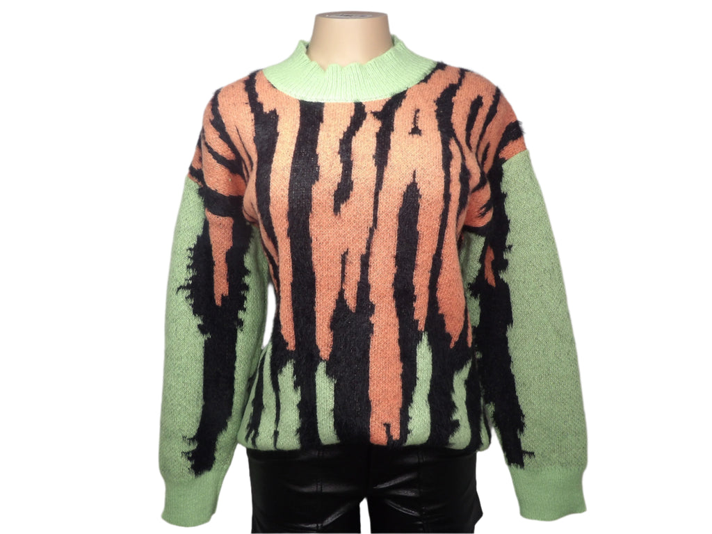 Tiger Stripes Knit Sweater