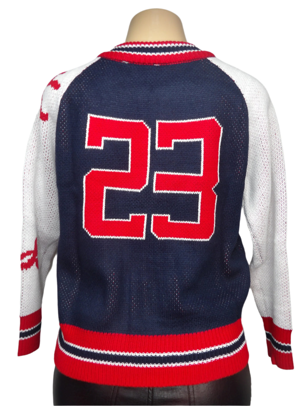 Casual Varsity Bomber Knitted Sweater