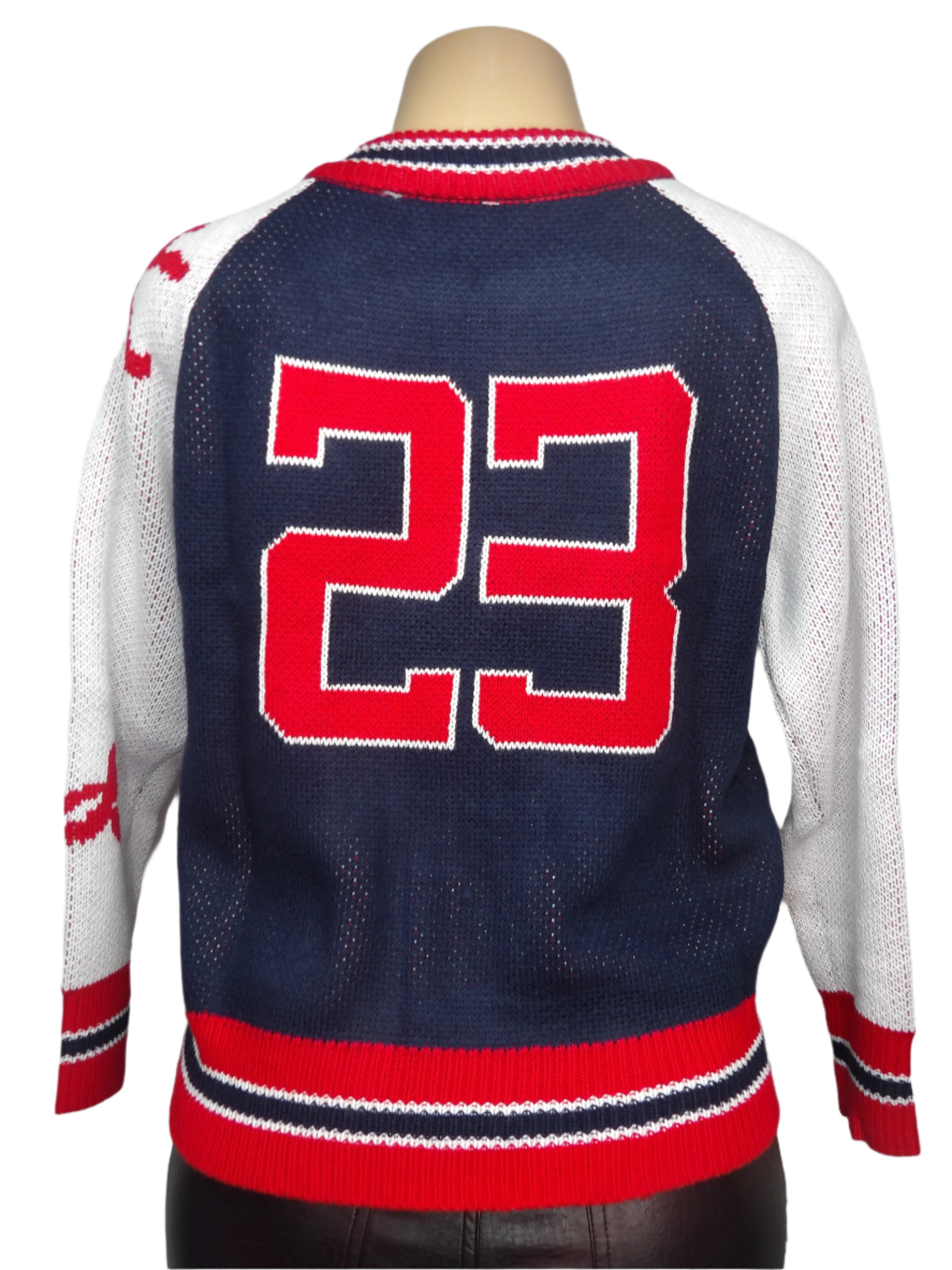 Casual Varsity Bomber Knitted Sweater