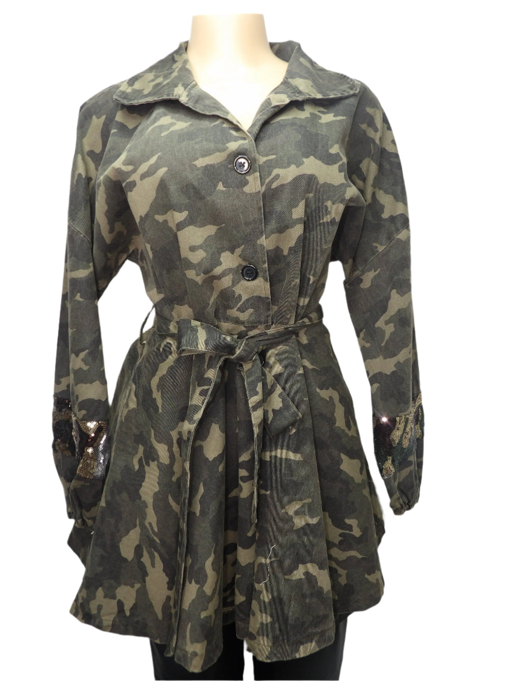 Bling Camo Swing Coat