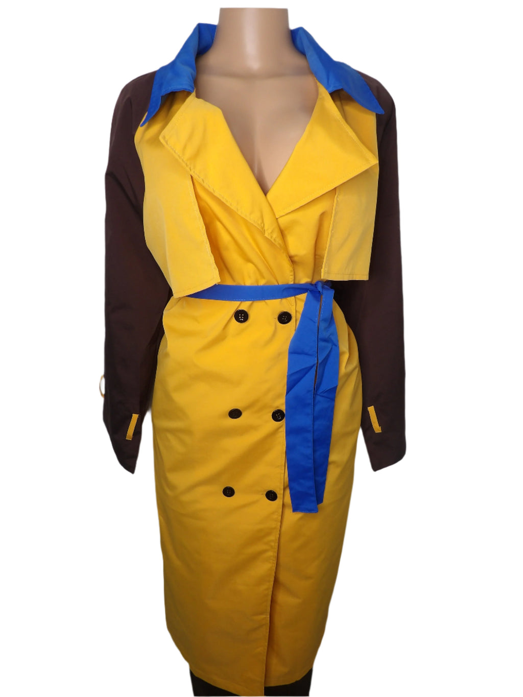 Chic Double Breasted Long Coat