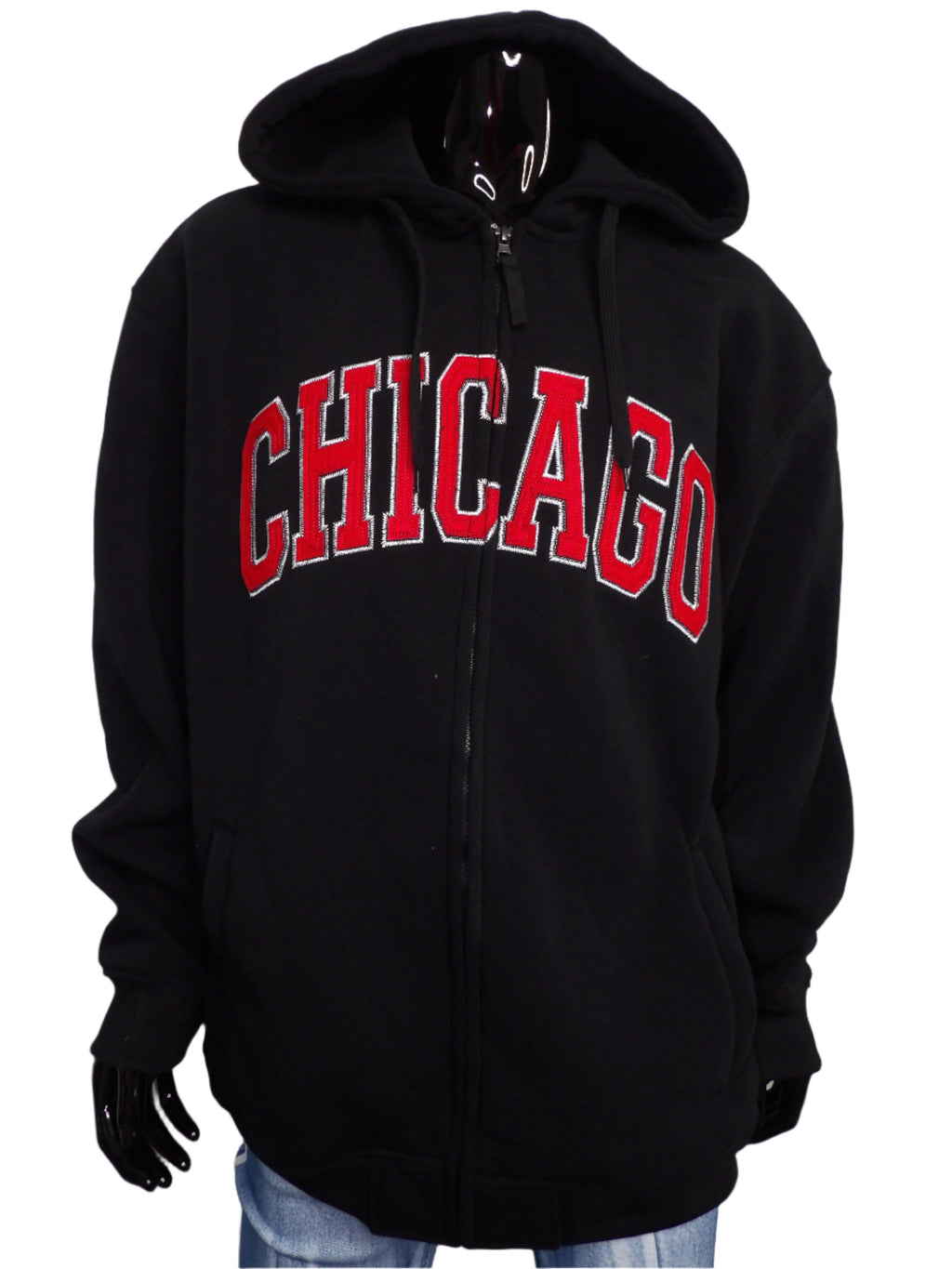 Chicago Zipper Hooded Sweatshirt