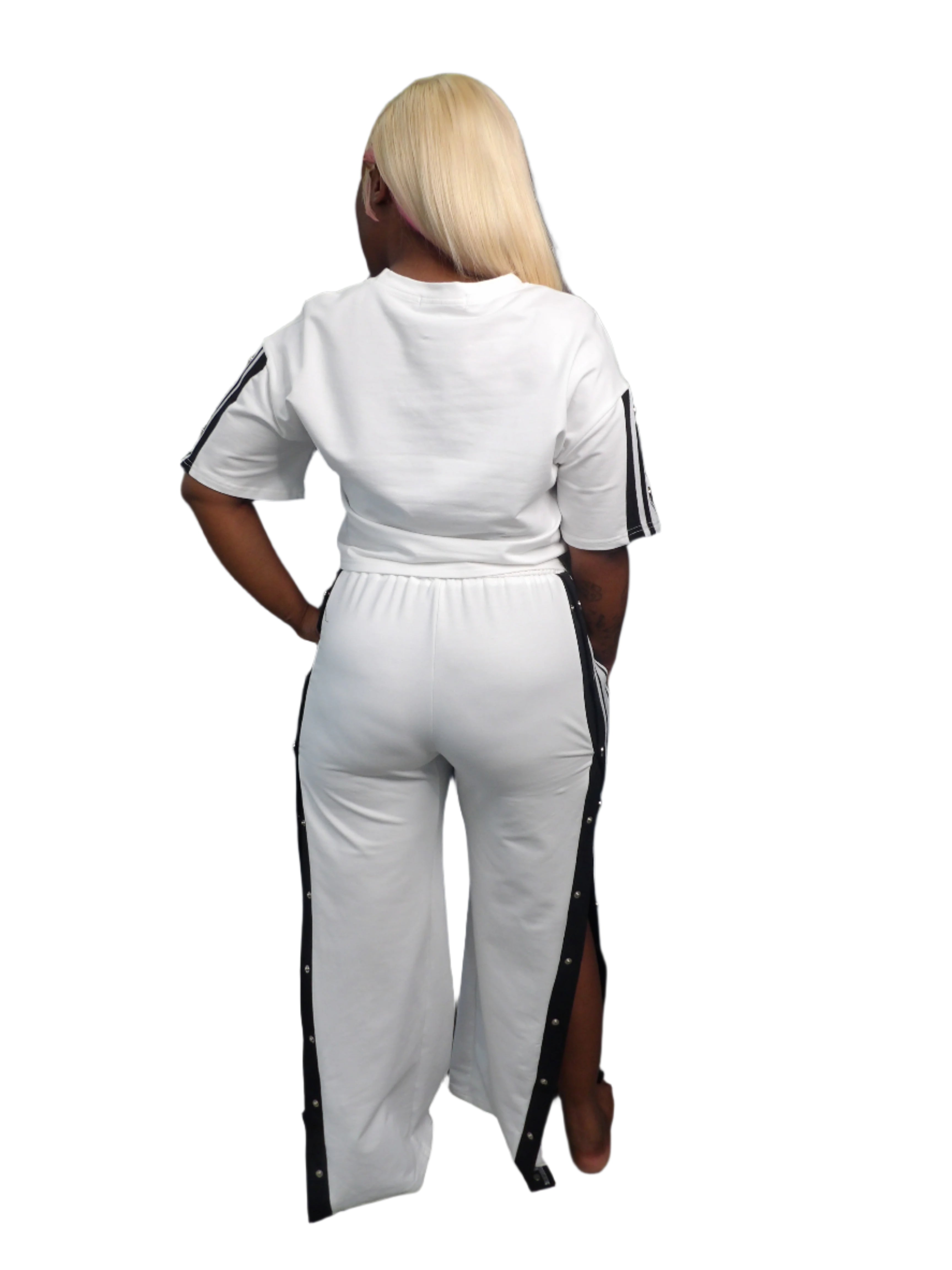 Side Snap Wide Leg Track Set