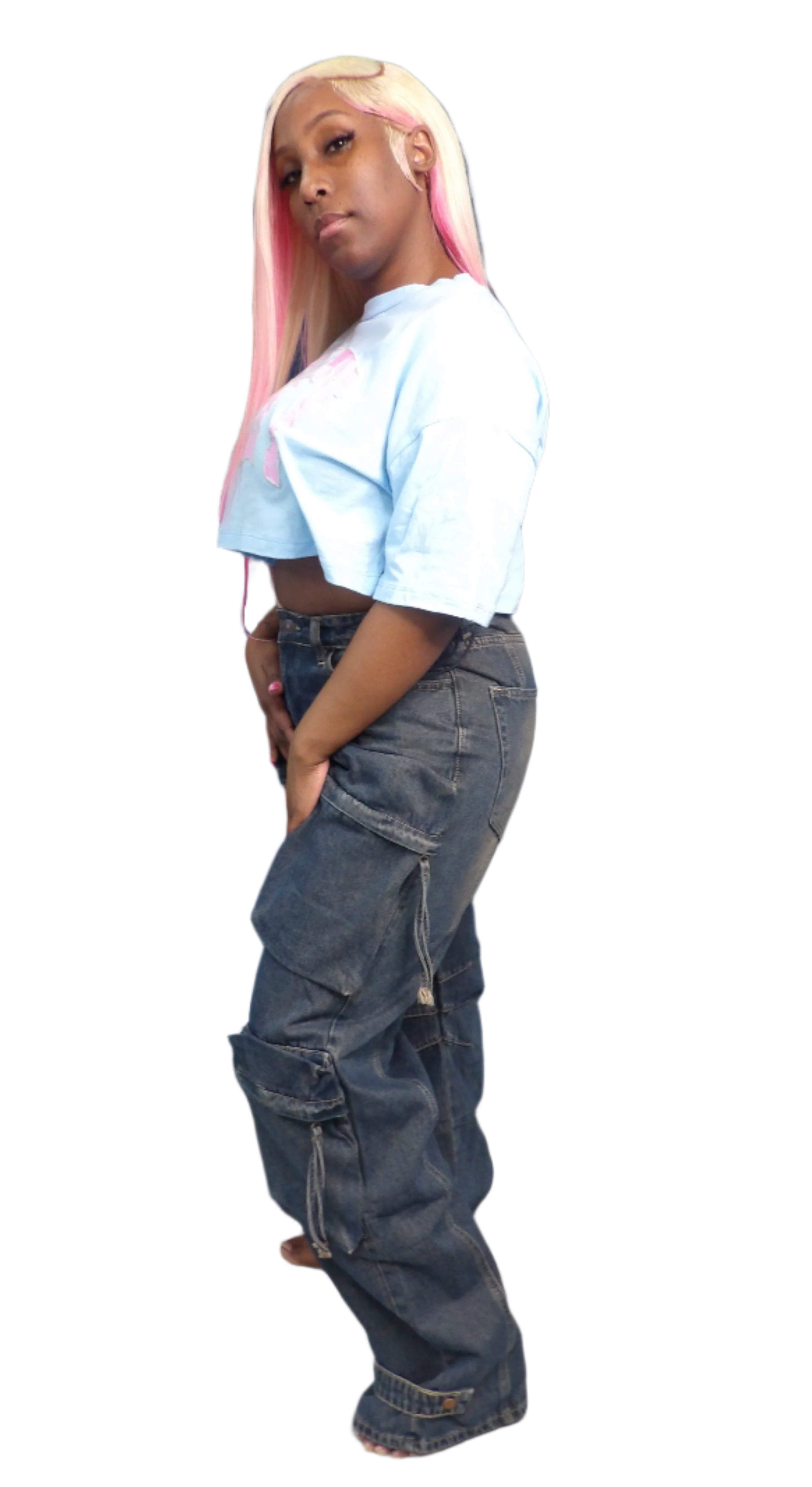 Salty Screen Print Crop Top