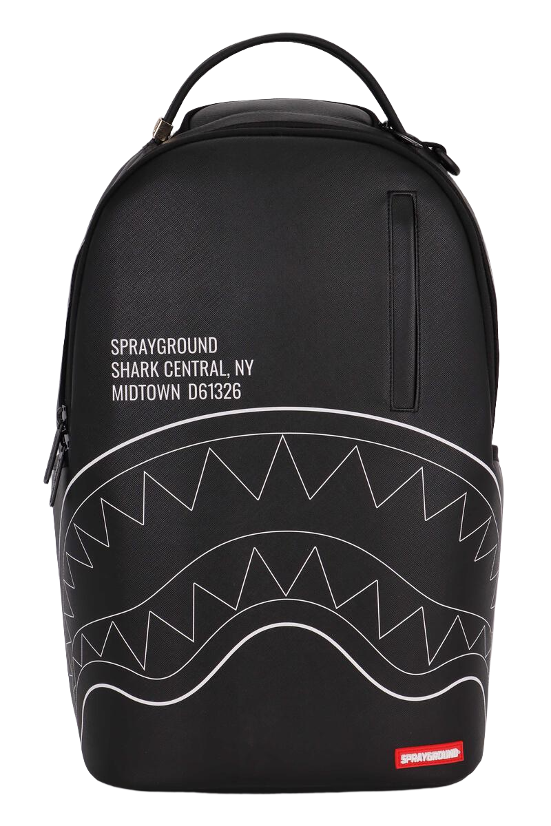 SPRAYGROUND - Shark Central Black Outline DLXSV Backpack